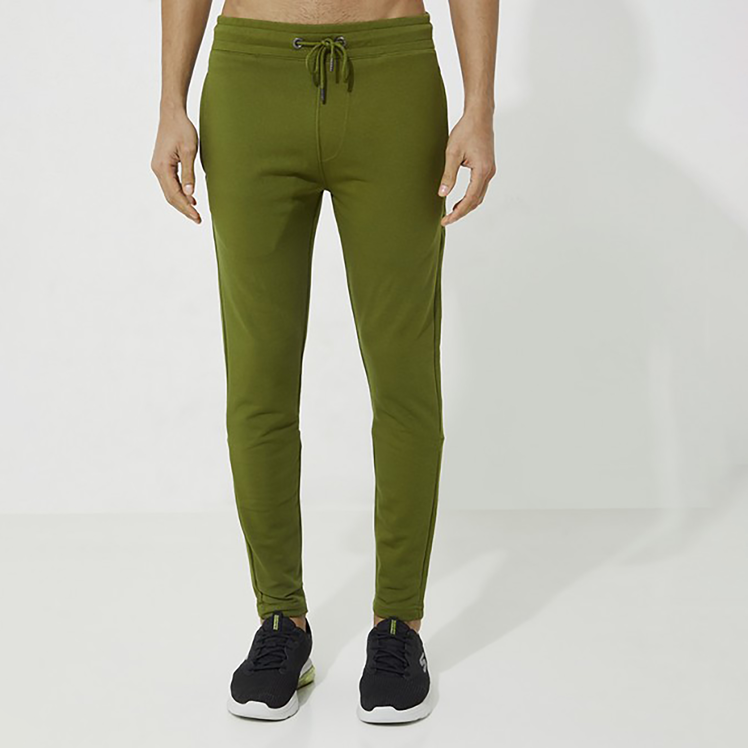 Aeropostale Plain Mid-Rise Drawstring Joggers-men-clothing-bottoms-joggers-image-1