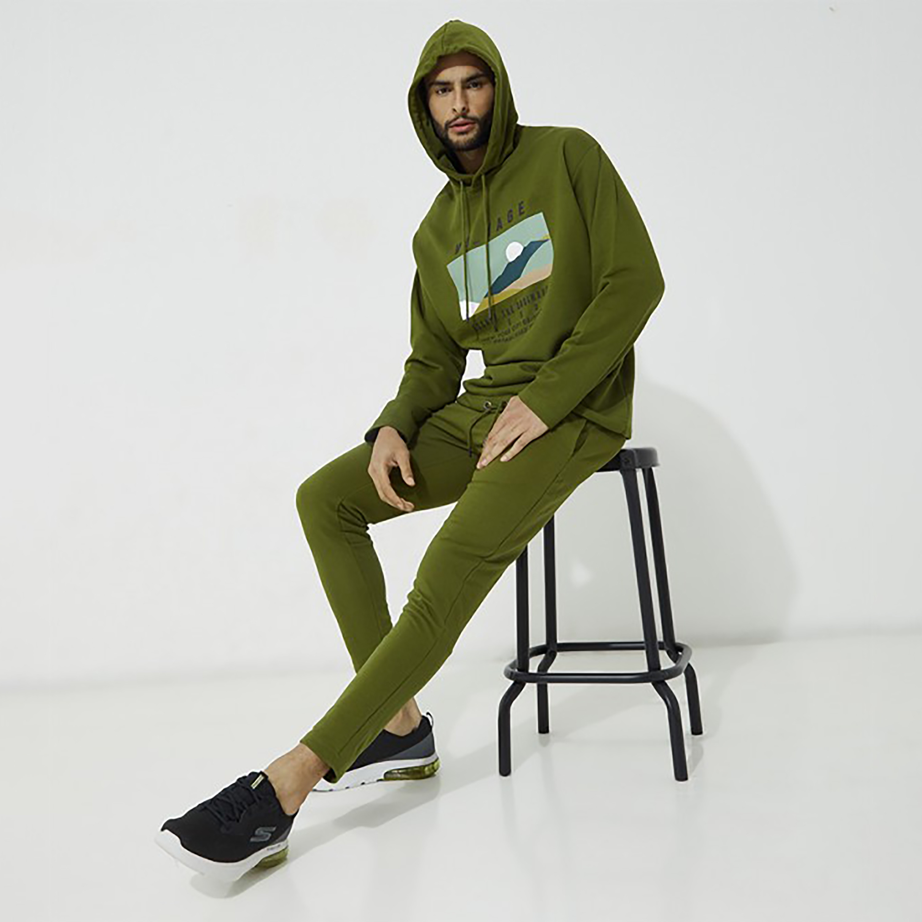 Aeropostale Plain Mid-Rise Drawstring Joggers-men-clothing-bottoms-joggers-image-2