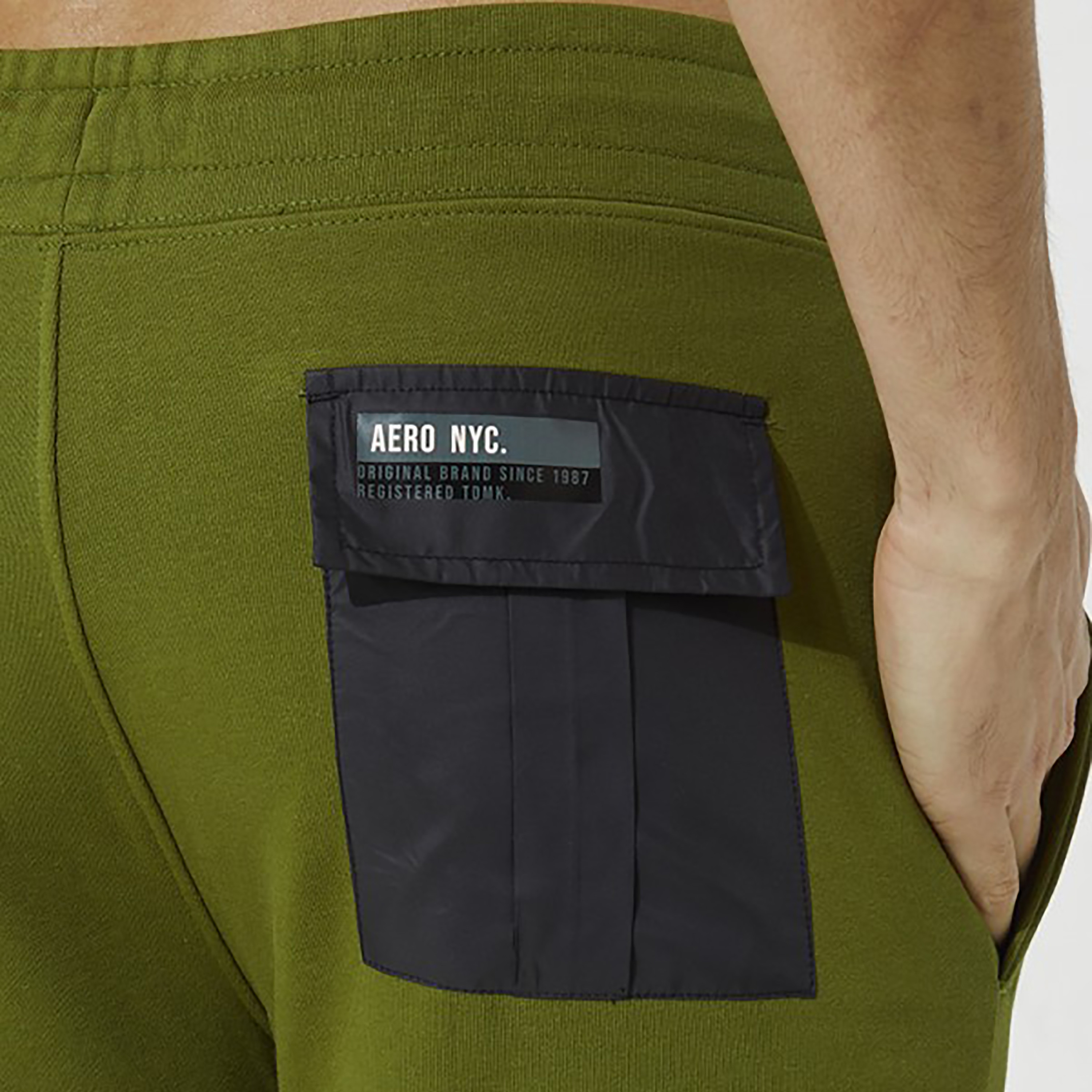 Aeropostale Plain Mid-Rise Drawstring Joggers-men-clothing-bottoms-joggers-image-3