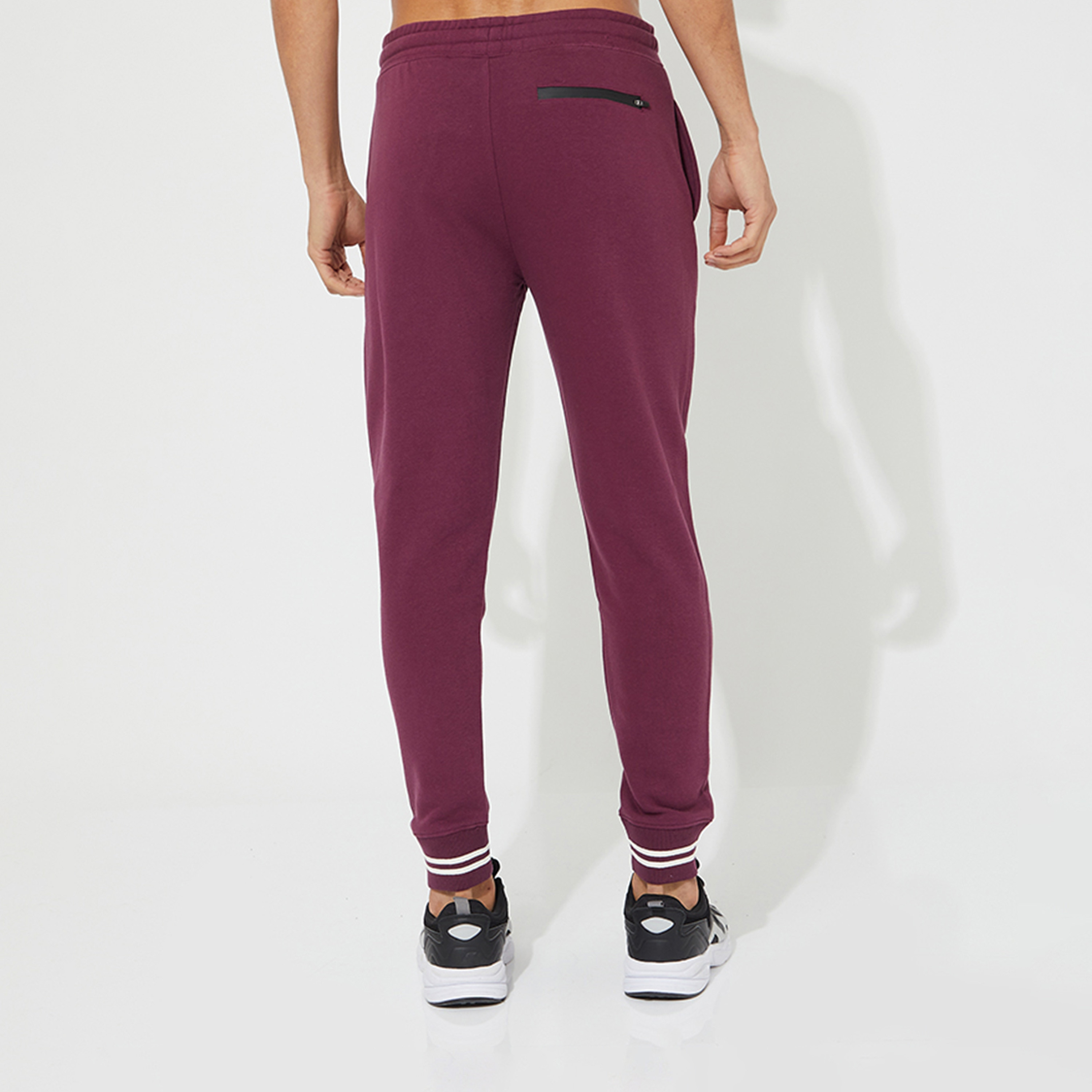 Aeropostale Men's Solid Flexi Waist Drawstring Knit Joggers-men-clothing-bottoms-joggers-image-4