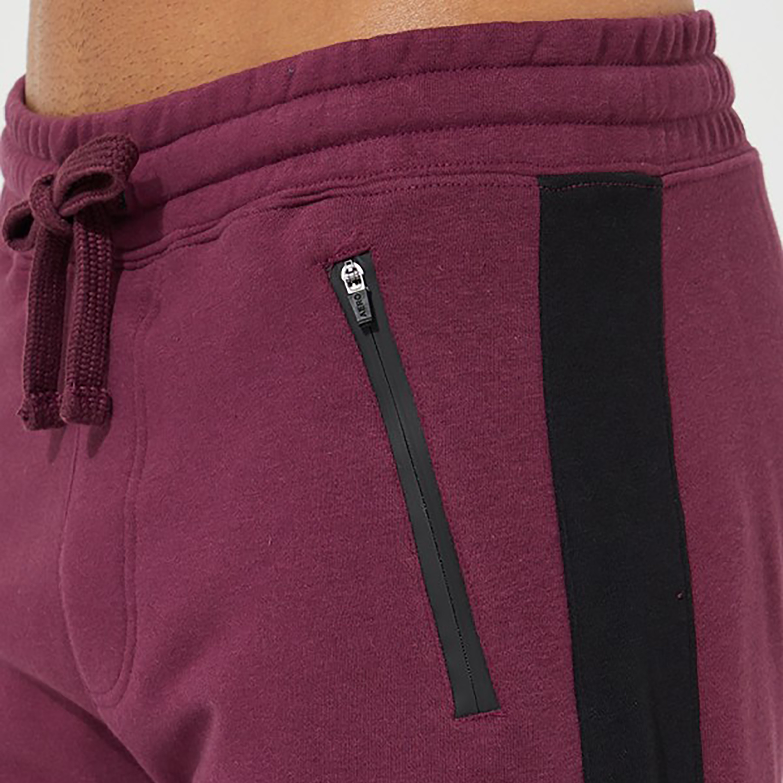Aeropostale Plain Mid-Rise Drawstring Joggers-men-clothing-bottoms-joggers-image-3