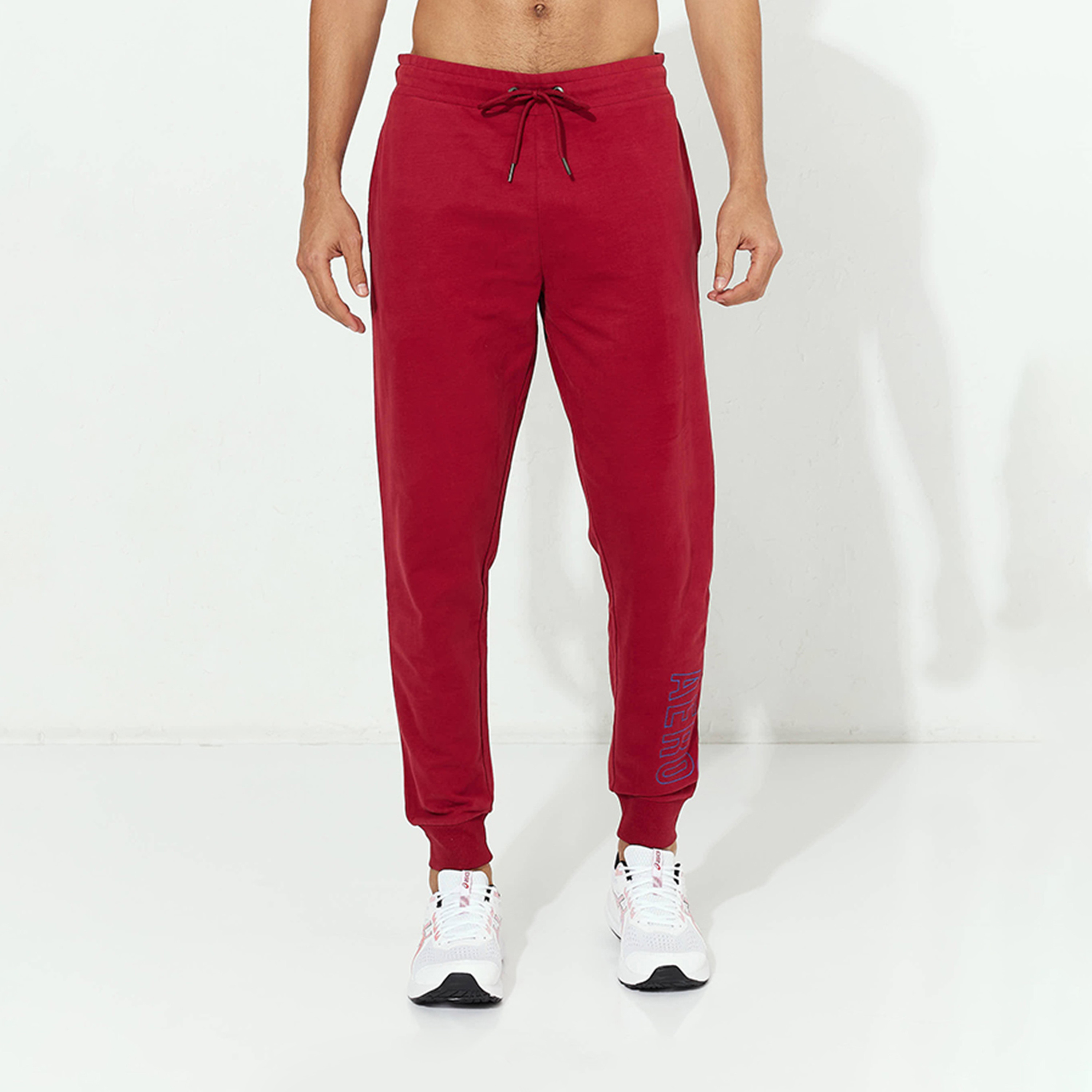 Aeropostale Men's Solid Flexi Waist Drawstring Knit Joggers-men-clothing-bottoms-joggers-image-1