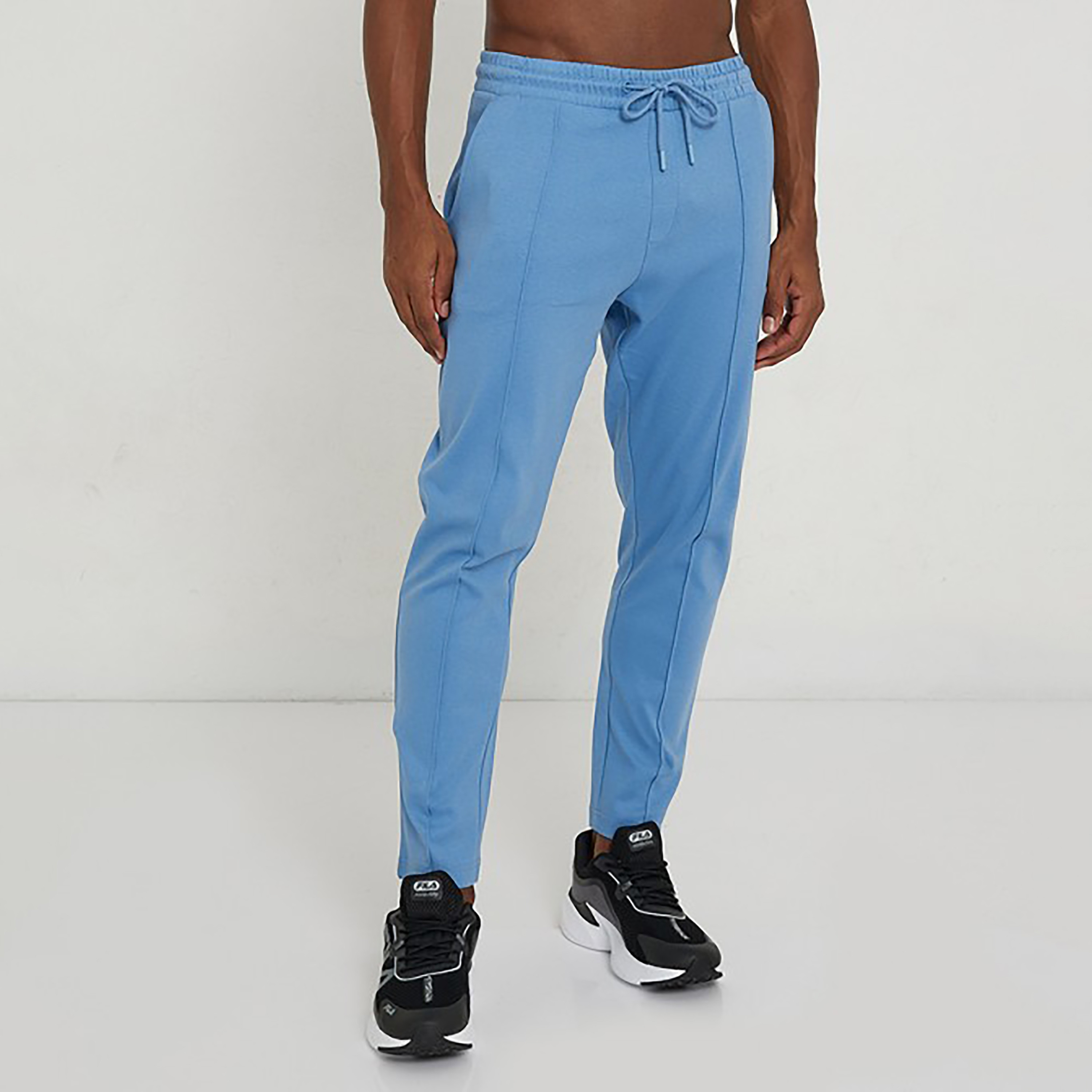 Aeropostale Plain Mid-Rise Drawstring Sweatpants-men-clothing-bottoms-joggers-image-1