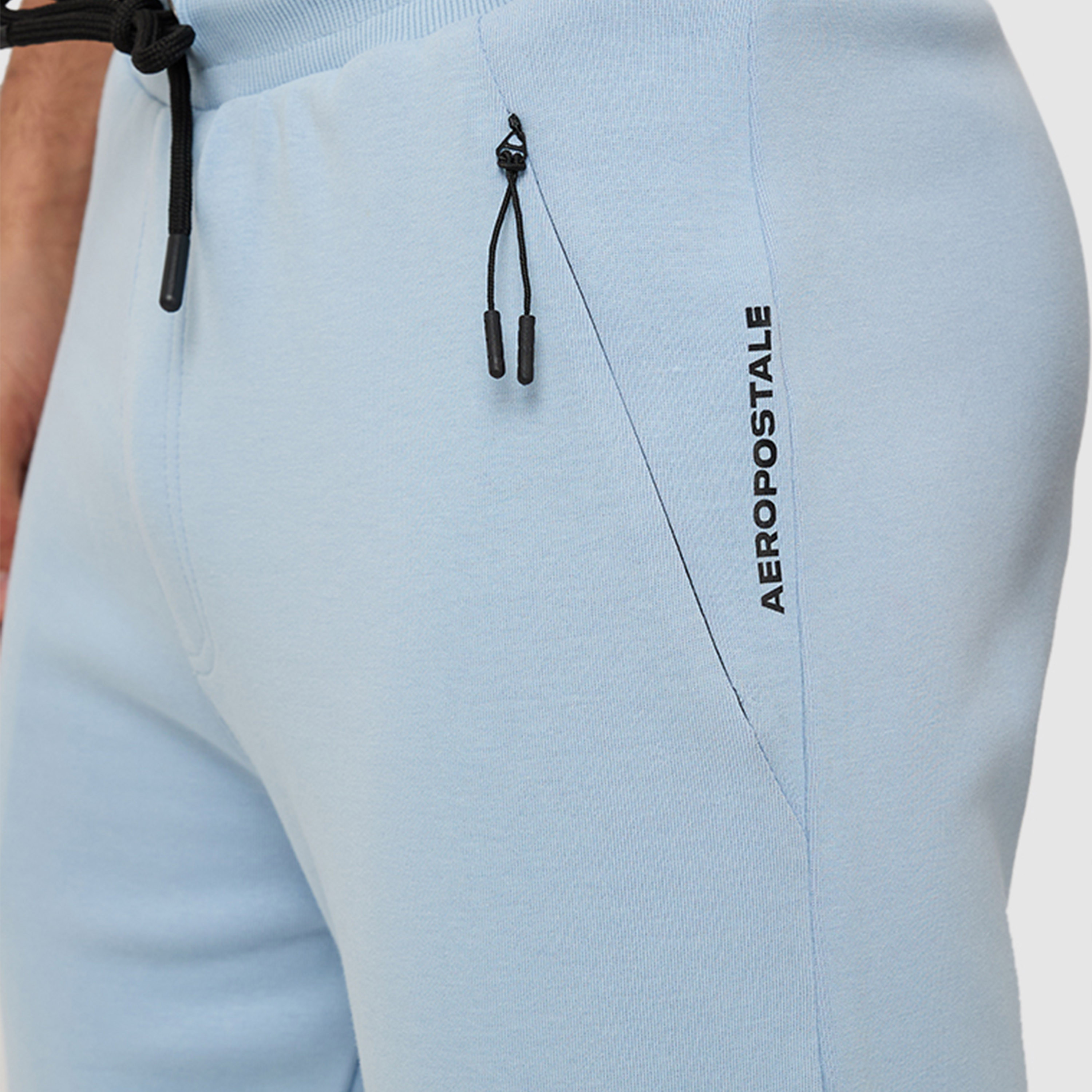 Aeropostale Men's Solid Flexi Waist Drawstring Joggers-men-clothing-bottoms-joggers-image-3