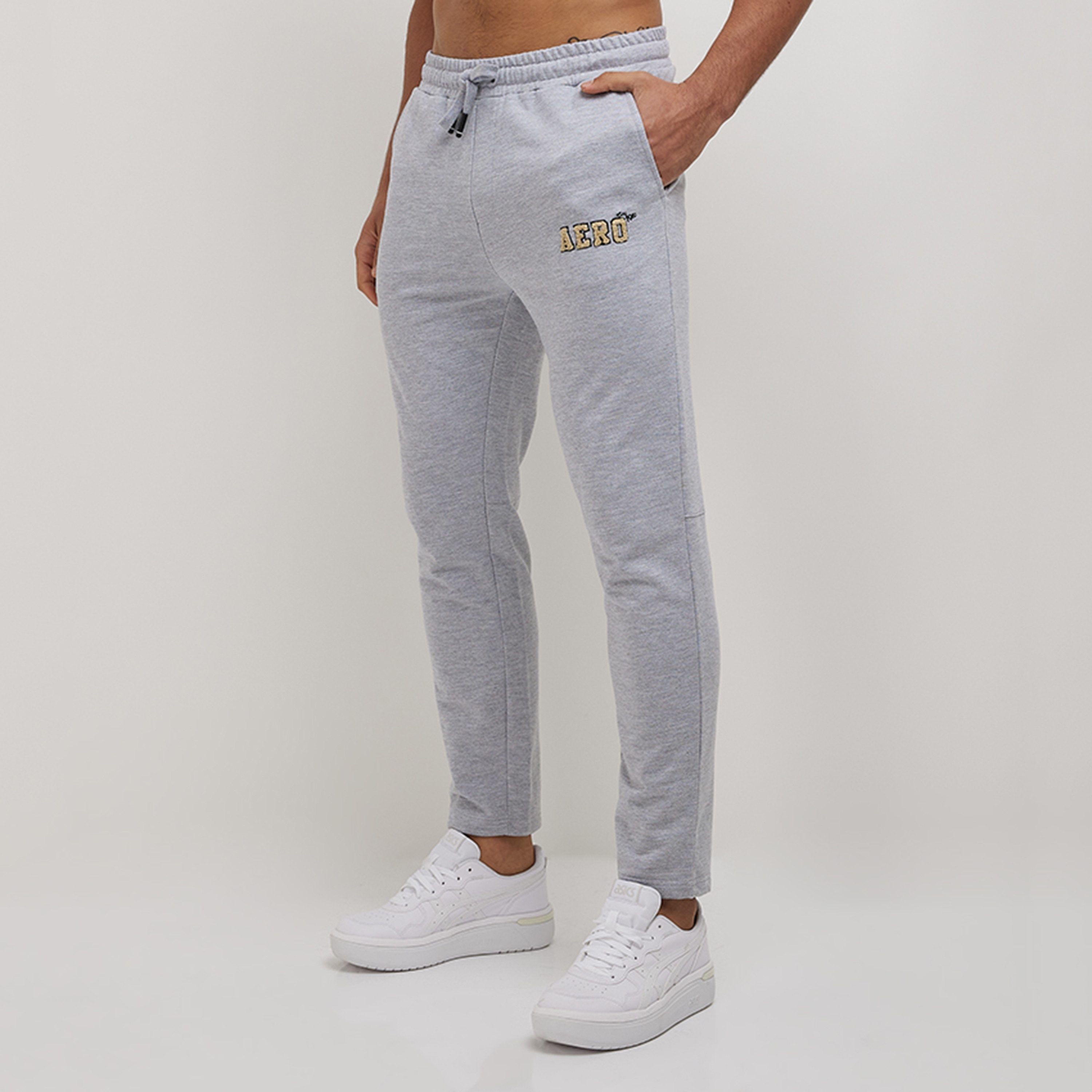 Aeropostale Plain Mid-Rise Drawstring Men's Sweatpants-men-clothing-bottoms-joggers-image-1