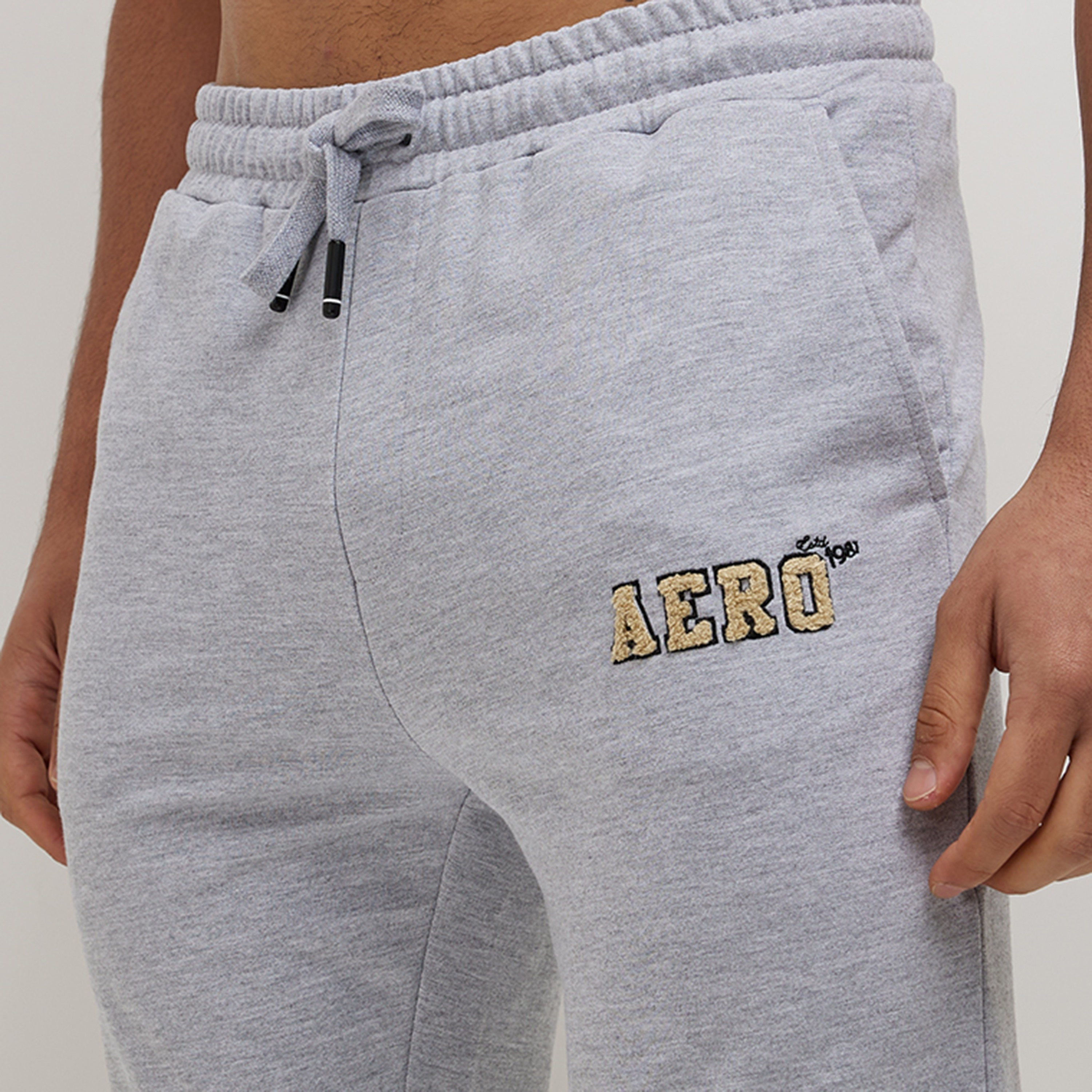 Aeropostale Plain Mid-Rise Drawstring Men's Sweatpants-men-clothing-bottoms-joggers-image-3