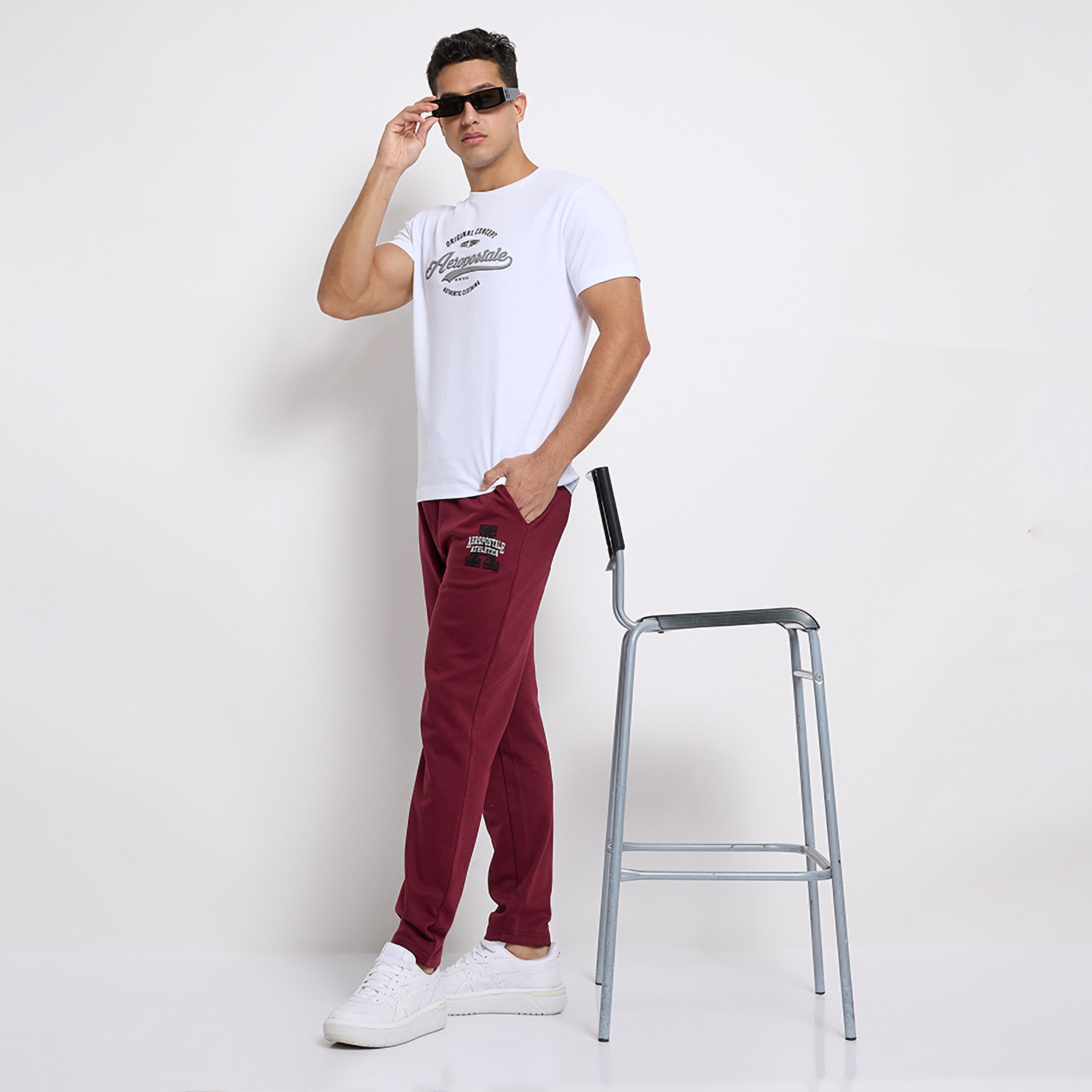 جوغر من ايروبوستال ذو شعار برباط مع متوسط الارتفاع-men-clothing-bottoms-joggers-image-6
