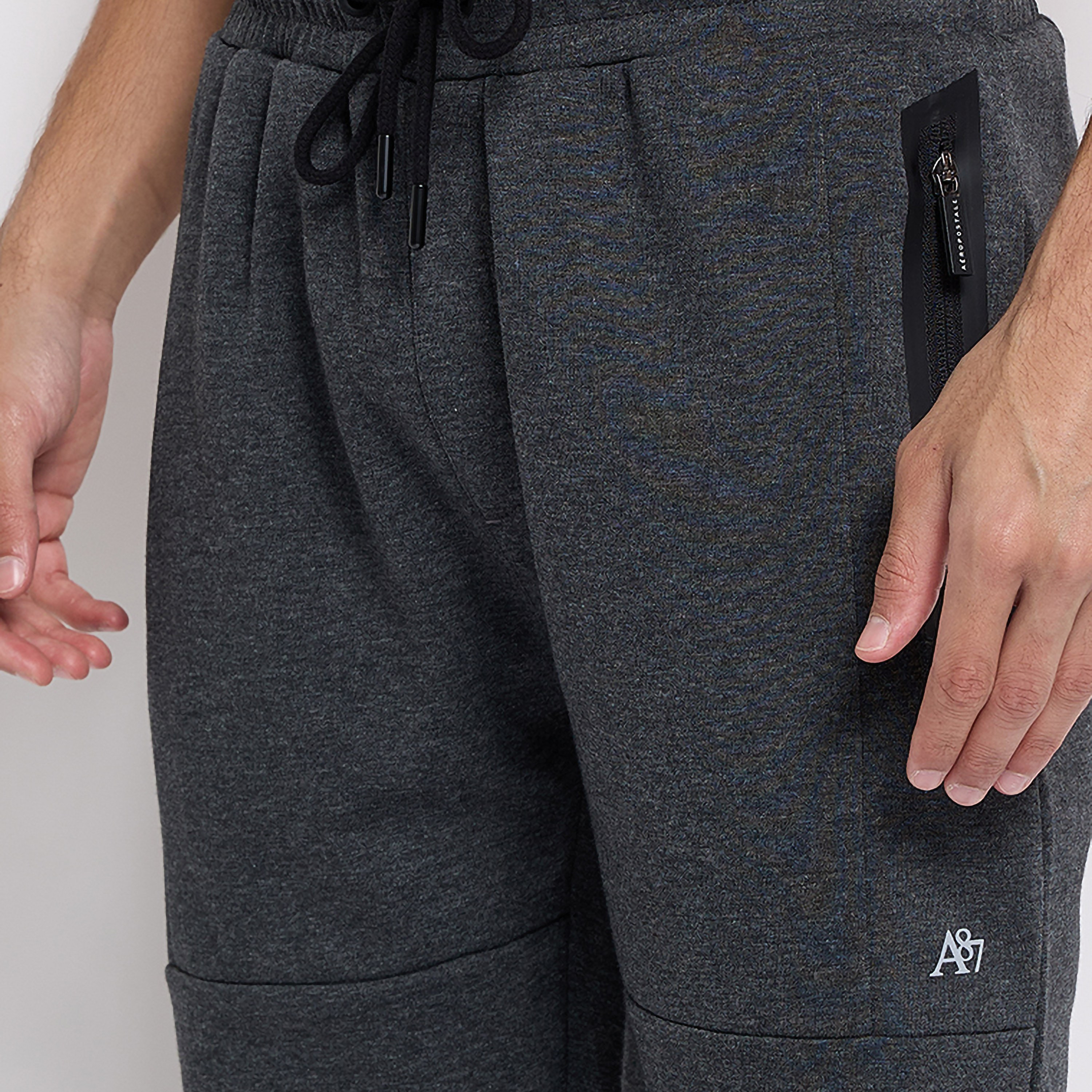 جوغر من ايروبوستال سادة برباط ذو متوسط الارتفاع-men-clothing-bottoms-joggers-image-4