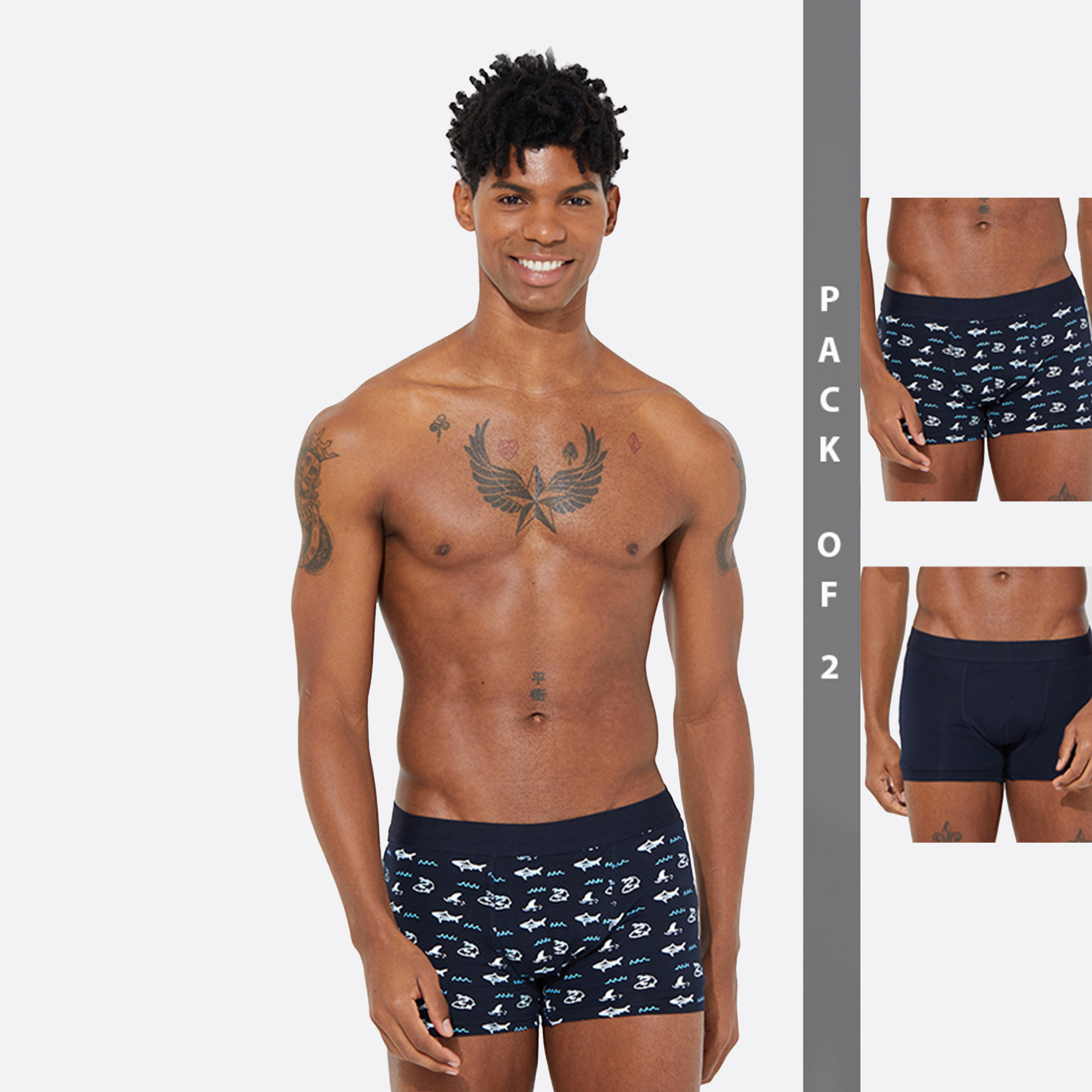 Aeropostale Pack of 2 Printed Trunks-men-clothing-innerwear-underwear-image-1