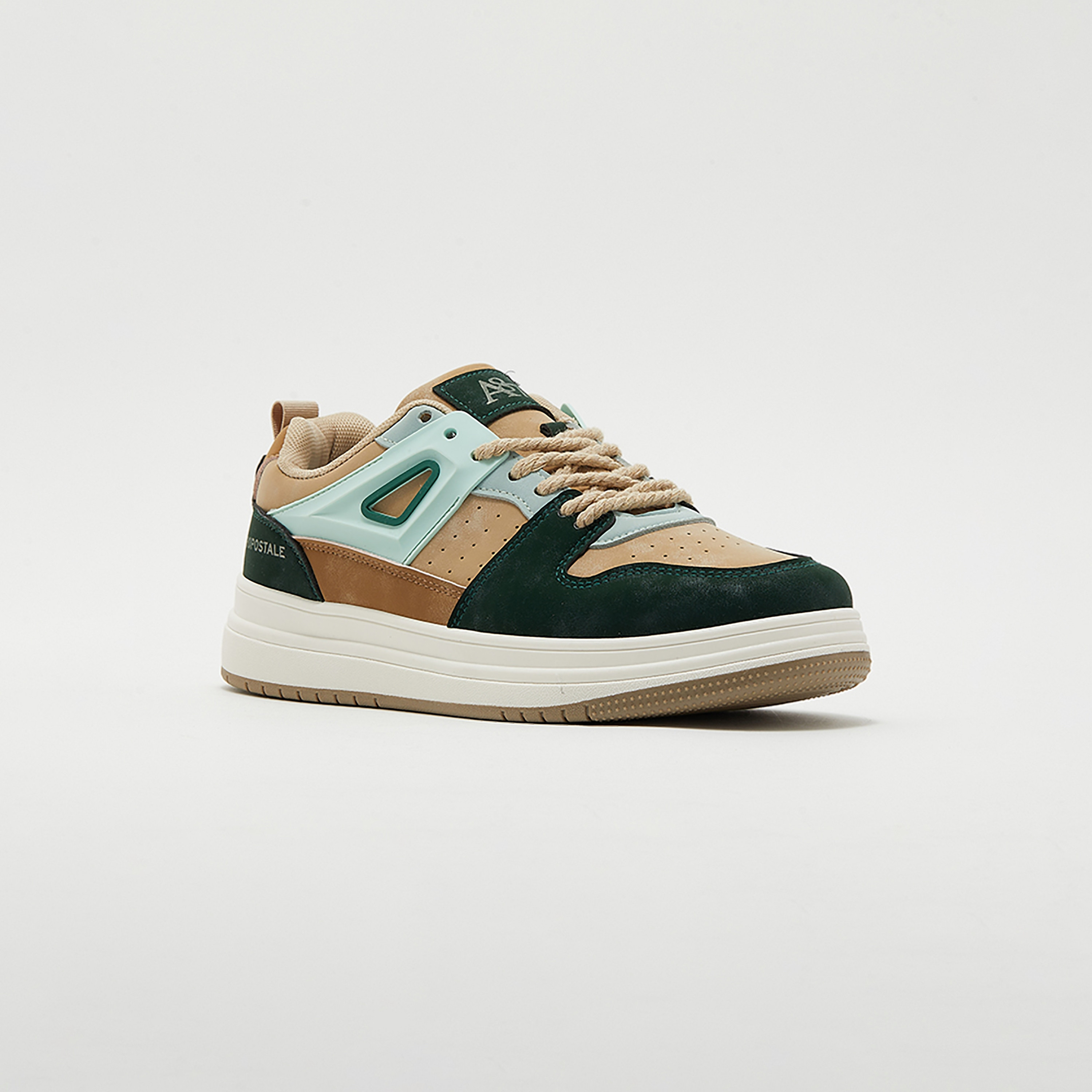 Aeropostale Men's Perforated Low Top Lace-Up Sneakers | AR73466035S24-men-shoes-sneakers-image-1