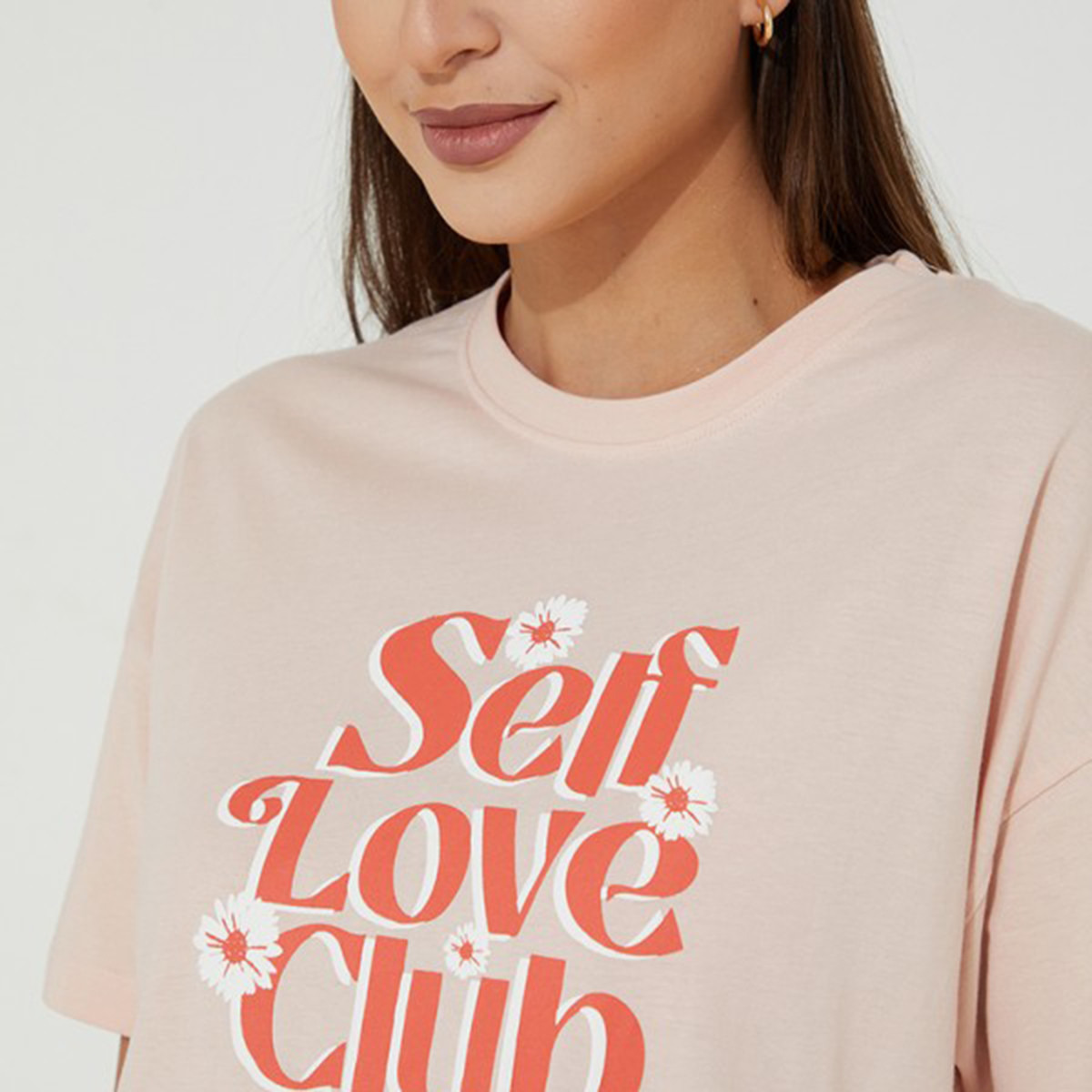 تي شيرت نسائي من ايروبوستال بأكمام قصيرة و ياقة مستديرة مع طبعات بلون خَوخ-women-clothing-tshirts-image-3