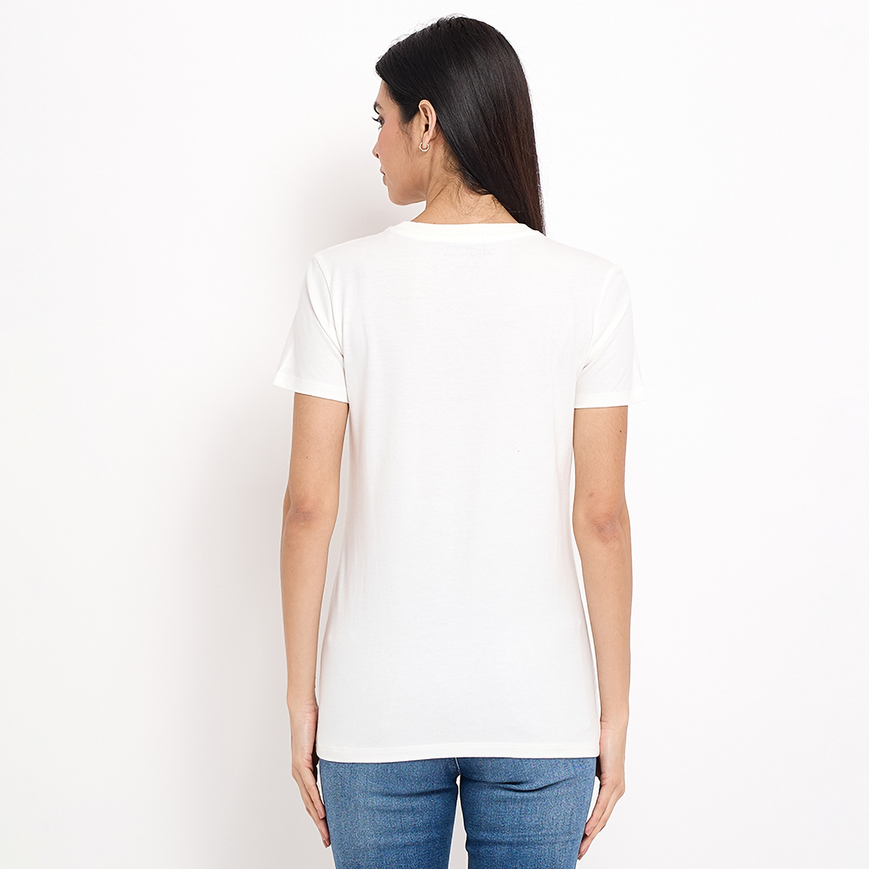 تي شيرت نسائي بأكمام قصيرة ورقبة دائرية وطبعة نصية من أيروبوستال-women-clothing-tshirts-image-8