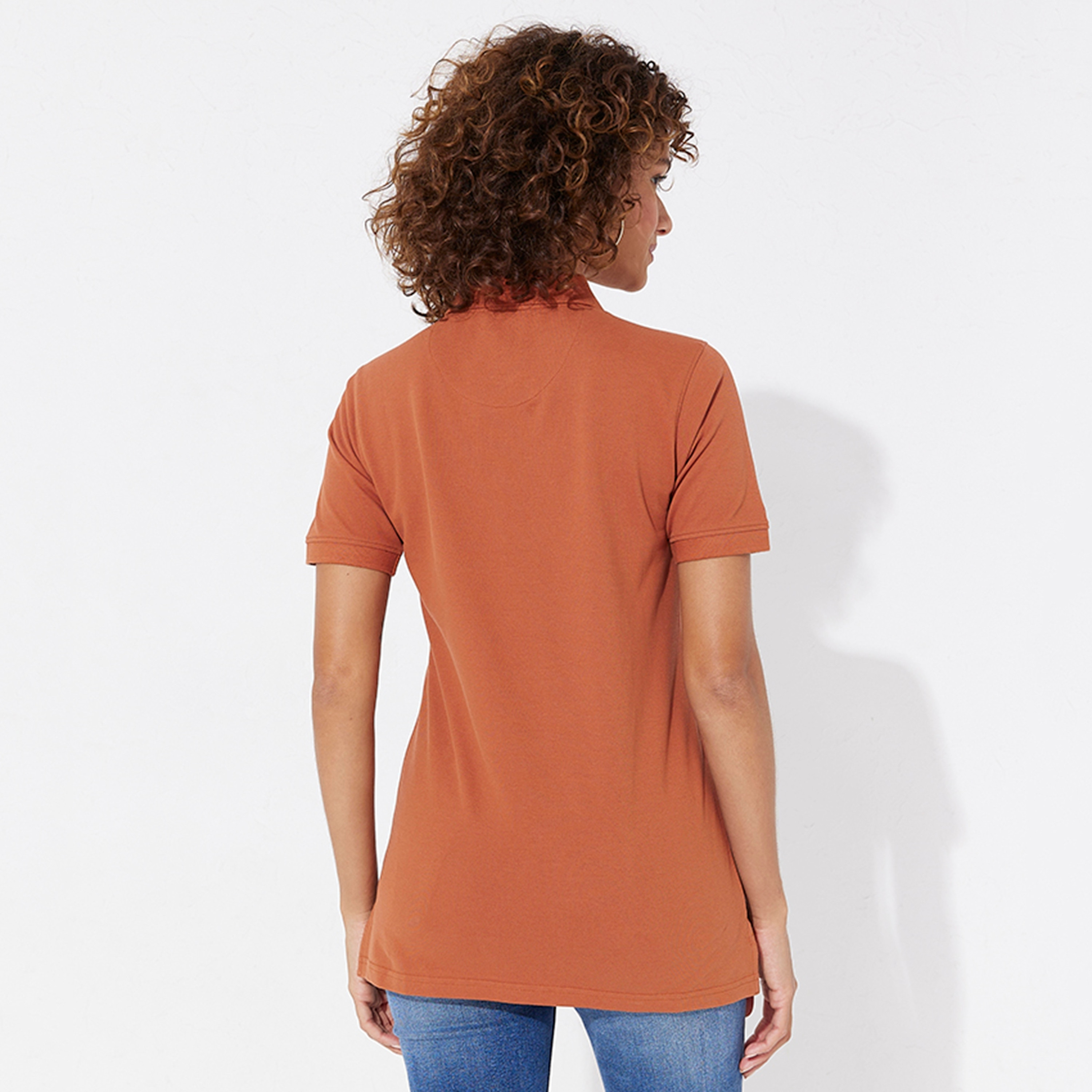 Aeropostale Plain Collared Short Sleeves Women's Polo T-Shirt-women-clothing-tshirts-image-4
