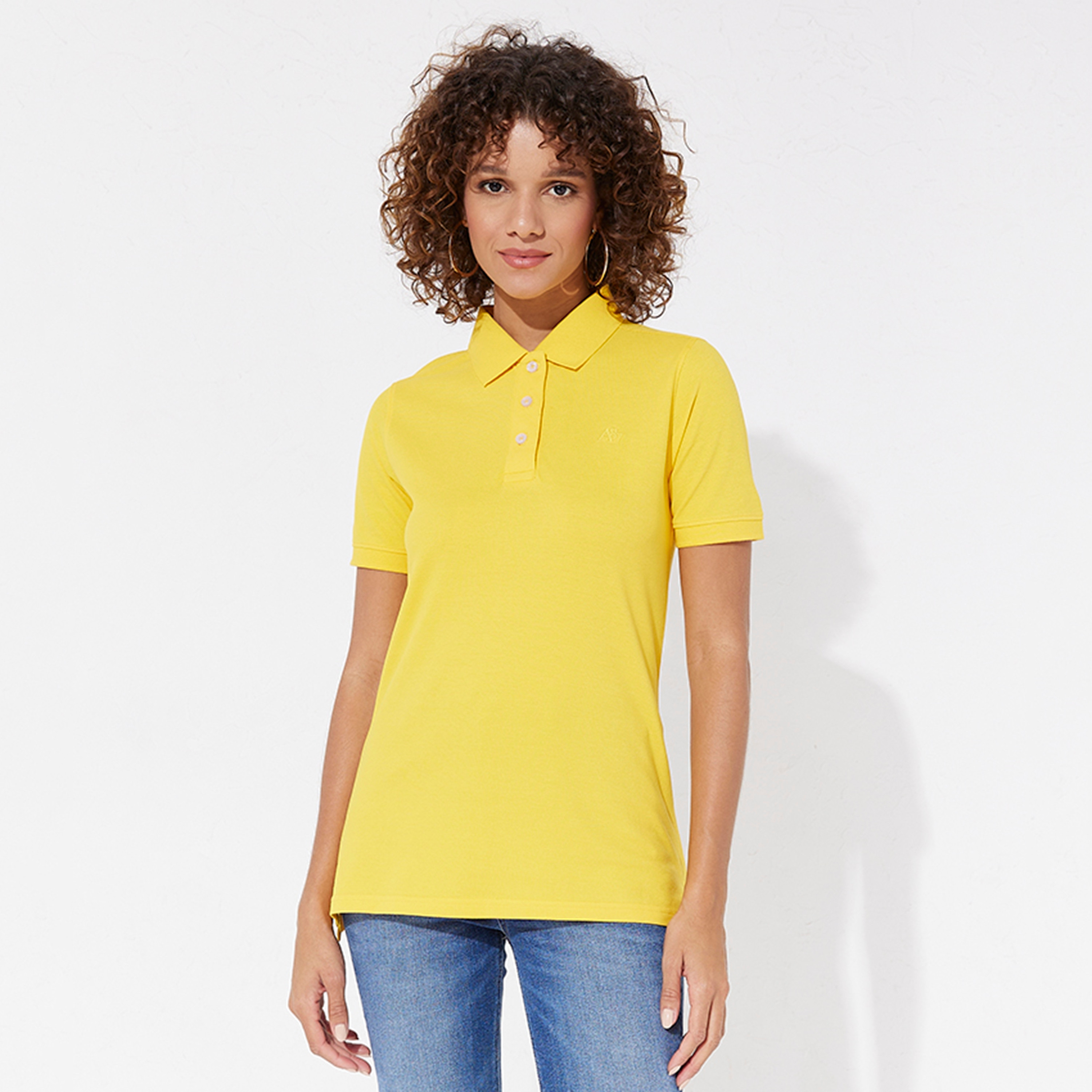 Aeropostale Plain Collared Short Sleeves Women's Polo T-Shirt-women-clothing-tshirts-image-13