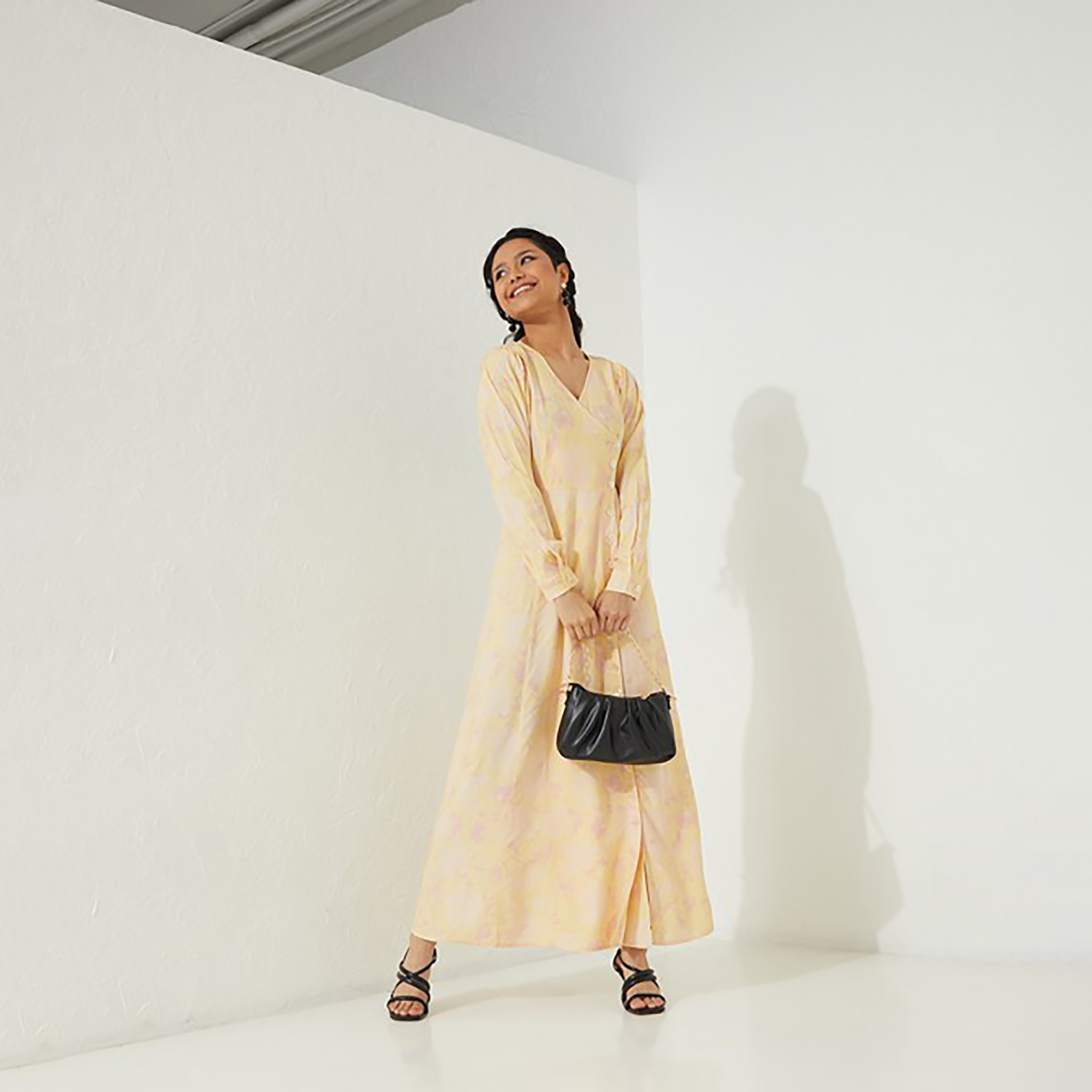 Aeropostale Printed V-Neck Wrap Maxi Dress-women-clothing-dresses-image-2