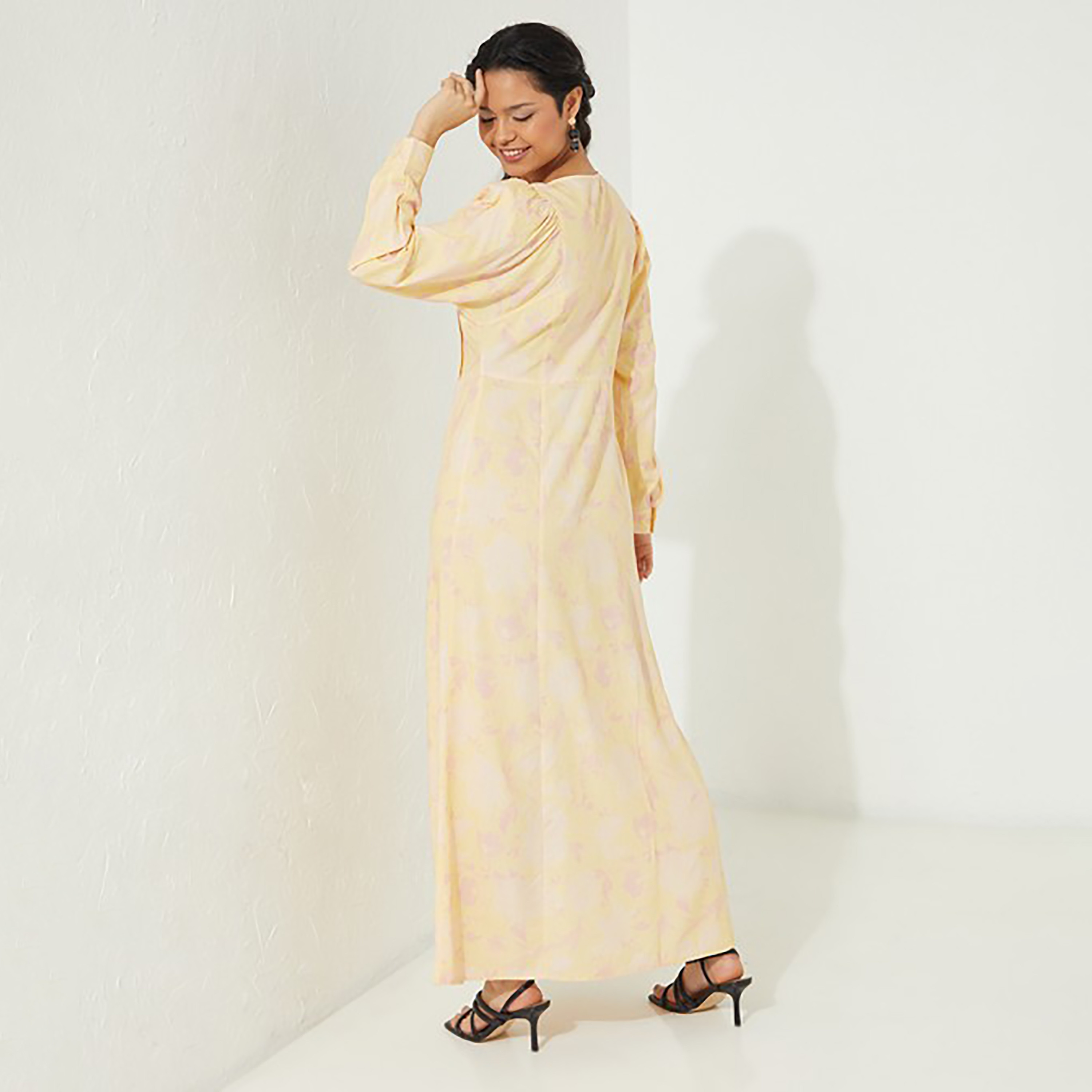Aeropostale Printed V-Neck Wrap Maxi Dress-women-clothing-dresses-image-4