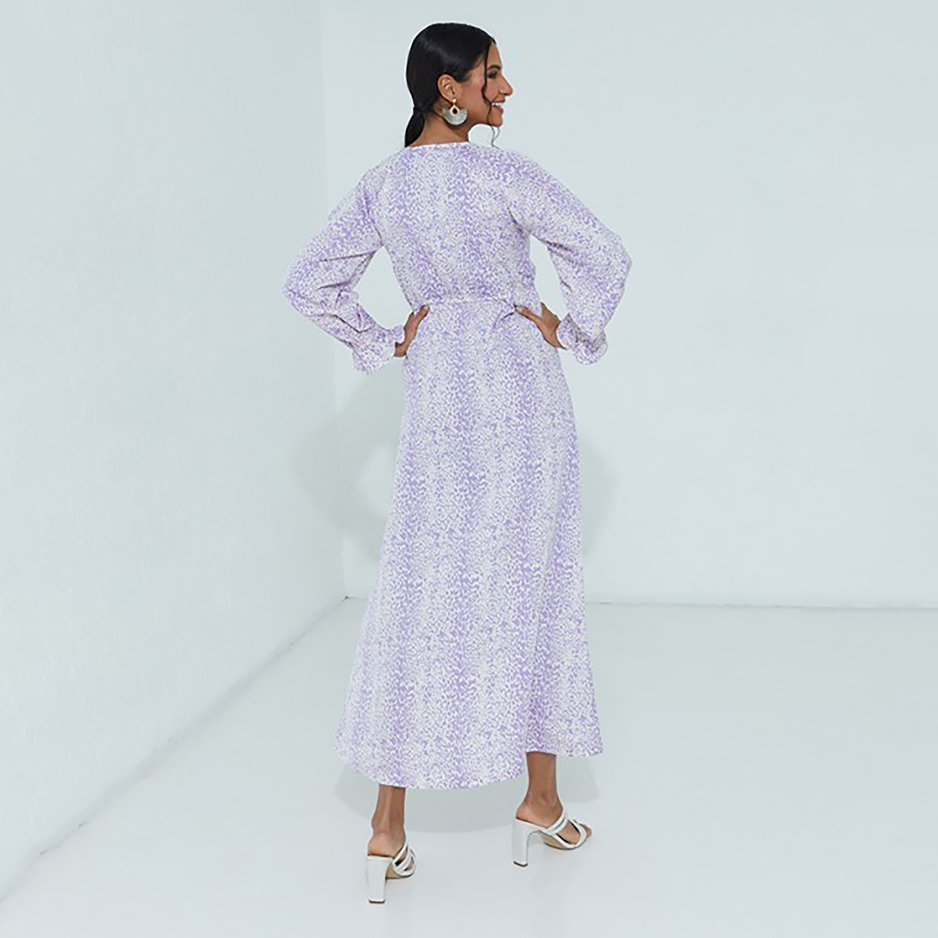 فستان ماكسي ذو اي لائن مع مطبوع برقبة دائرية من إيروبوستال-women-clothing-dresses-image-8