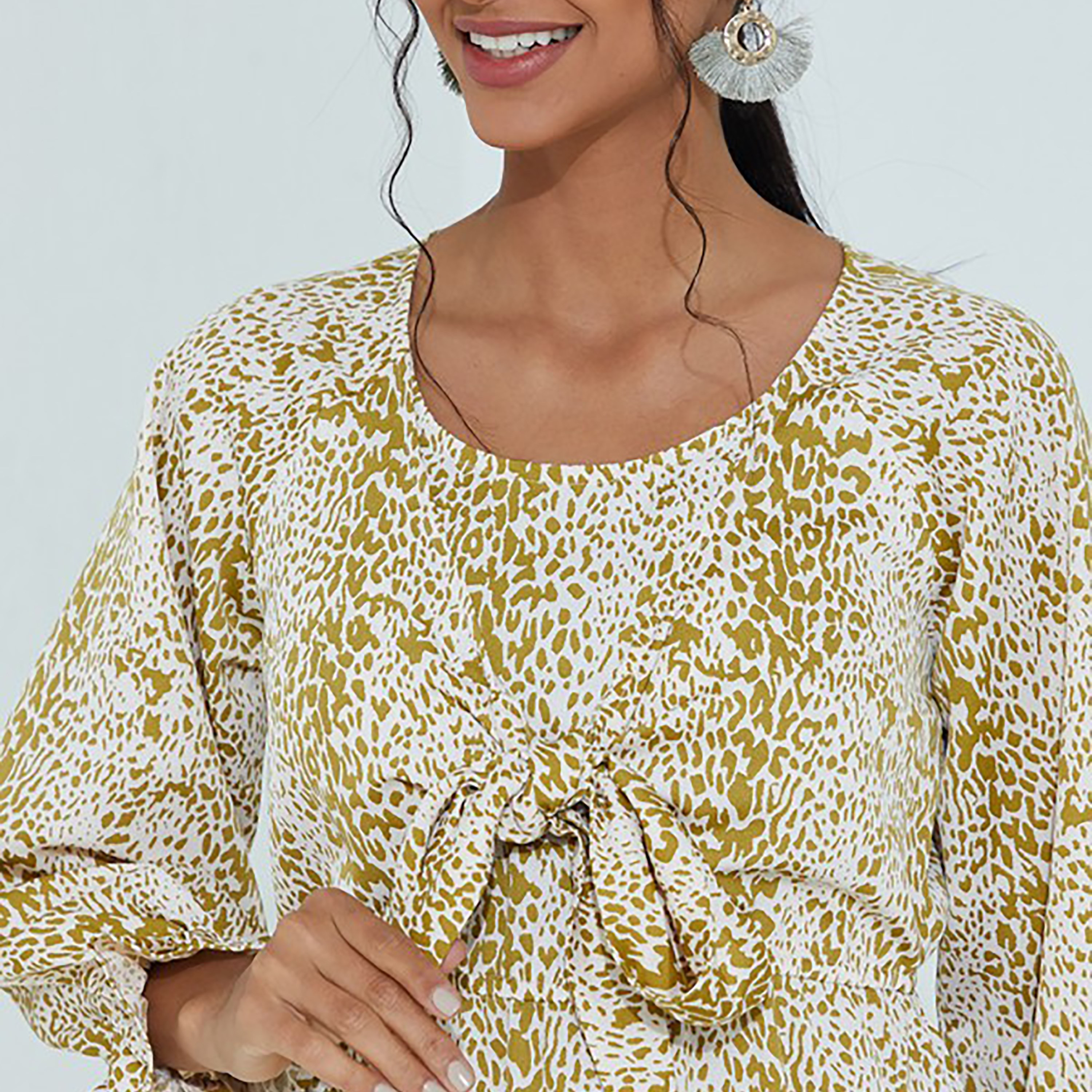 Aeropostale Printed Round Neck A-Line Maxi Dress-women-clothing-dresses-image-3