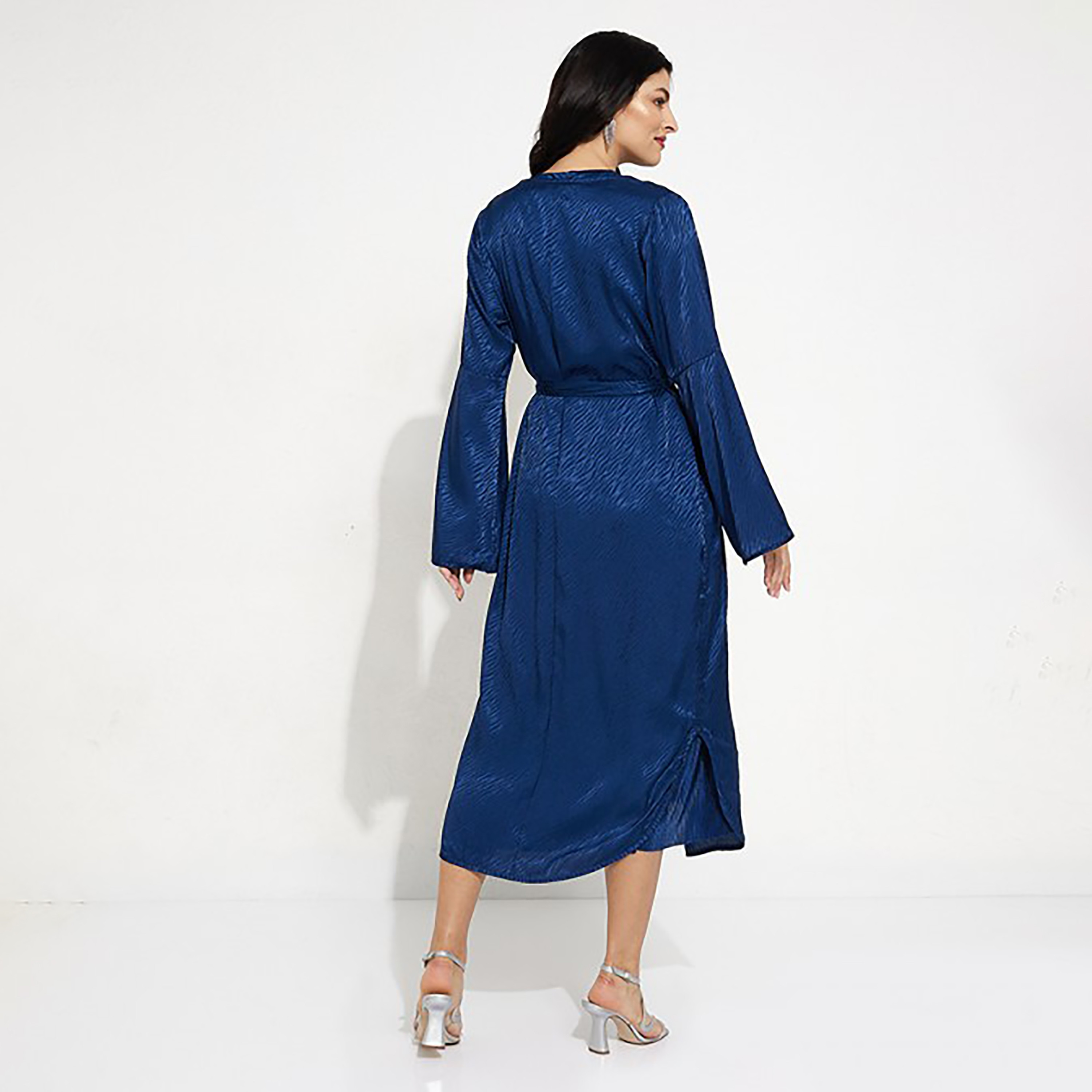 فستان متوسط الطول بحزام ورقبة دائرية بتصميم ذاتي من إيروبوستال-women-clothing-dresses-image-8