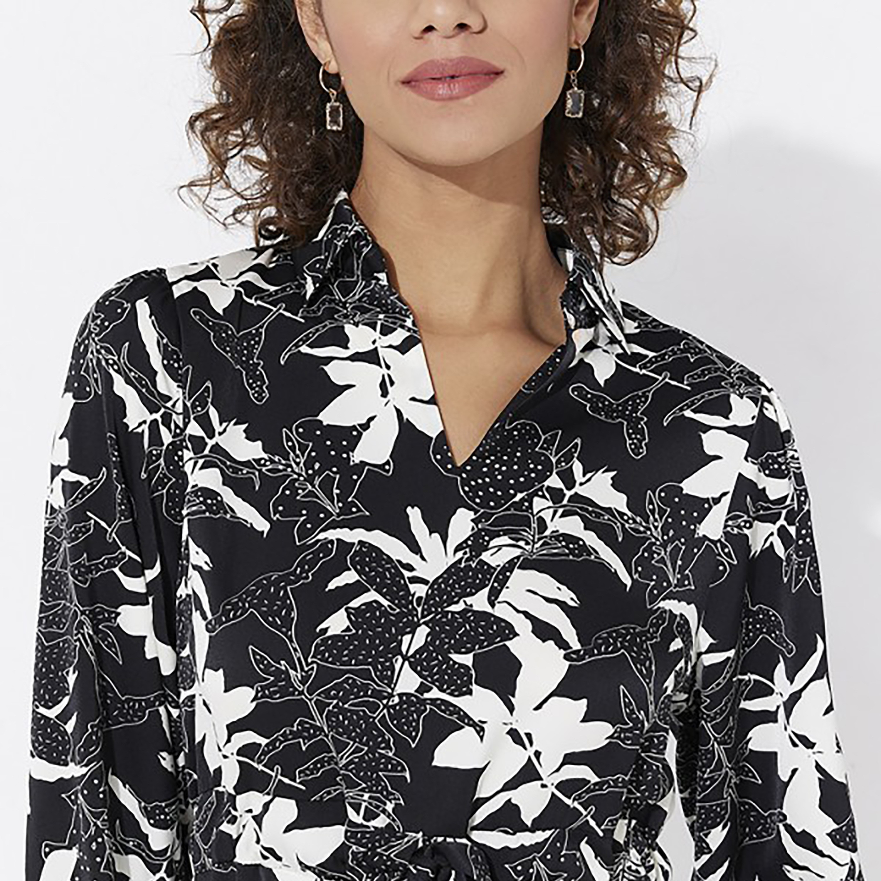 Aeropostale Printed Shirt Collar Maxi Dress-women-clothing-dresses-image-3