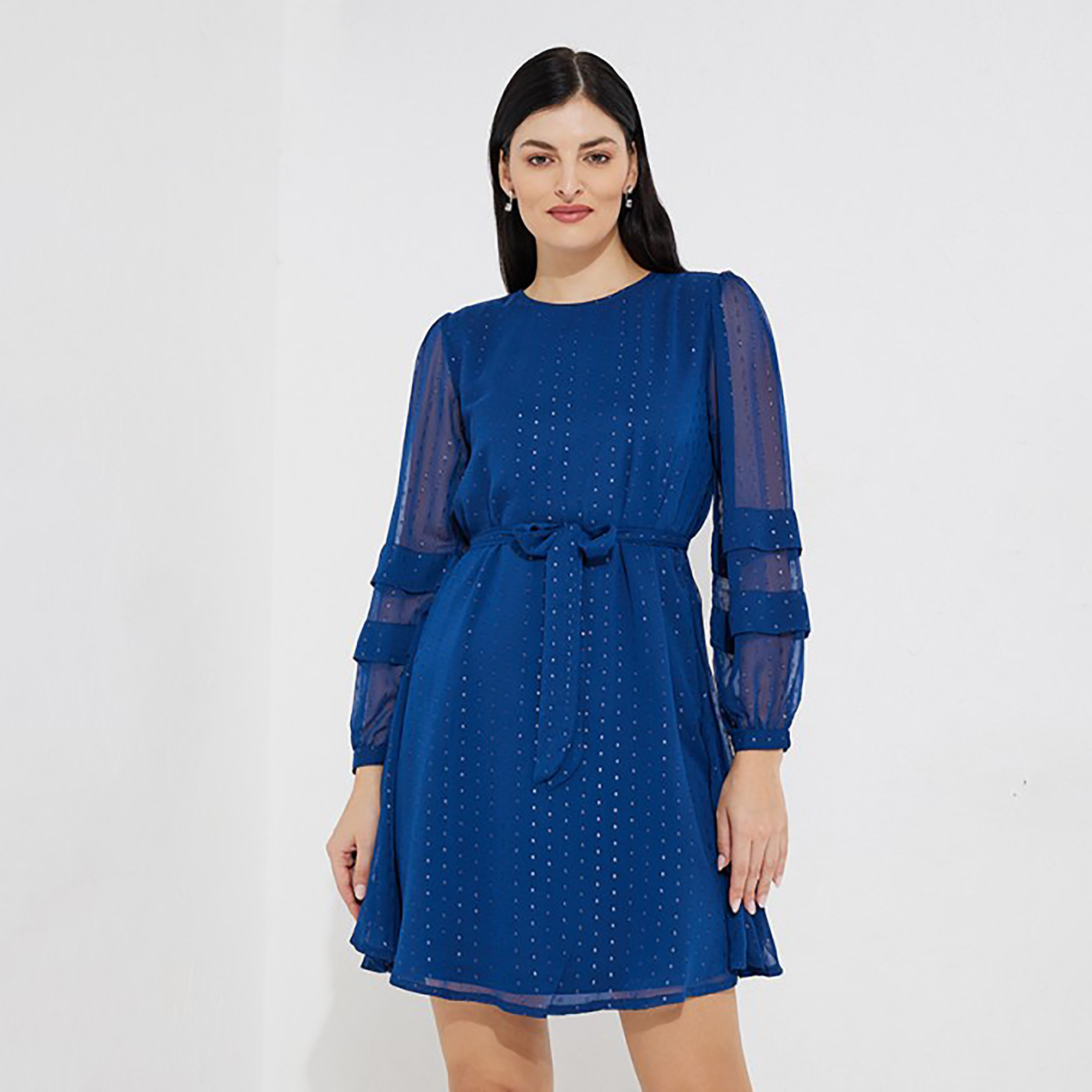 فستان نسائي قصير بتصميم ذاتي على شكل ايه لاين من إيروبوستيل-women-clothing-dresses-image-5