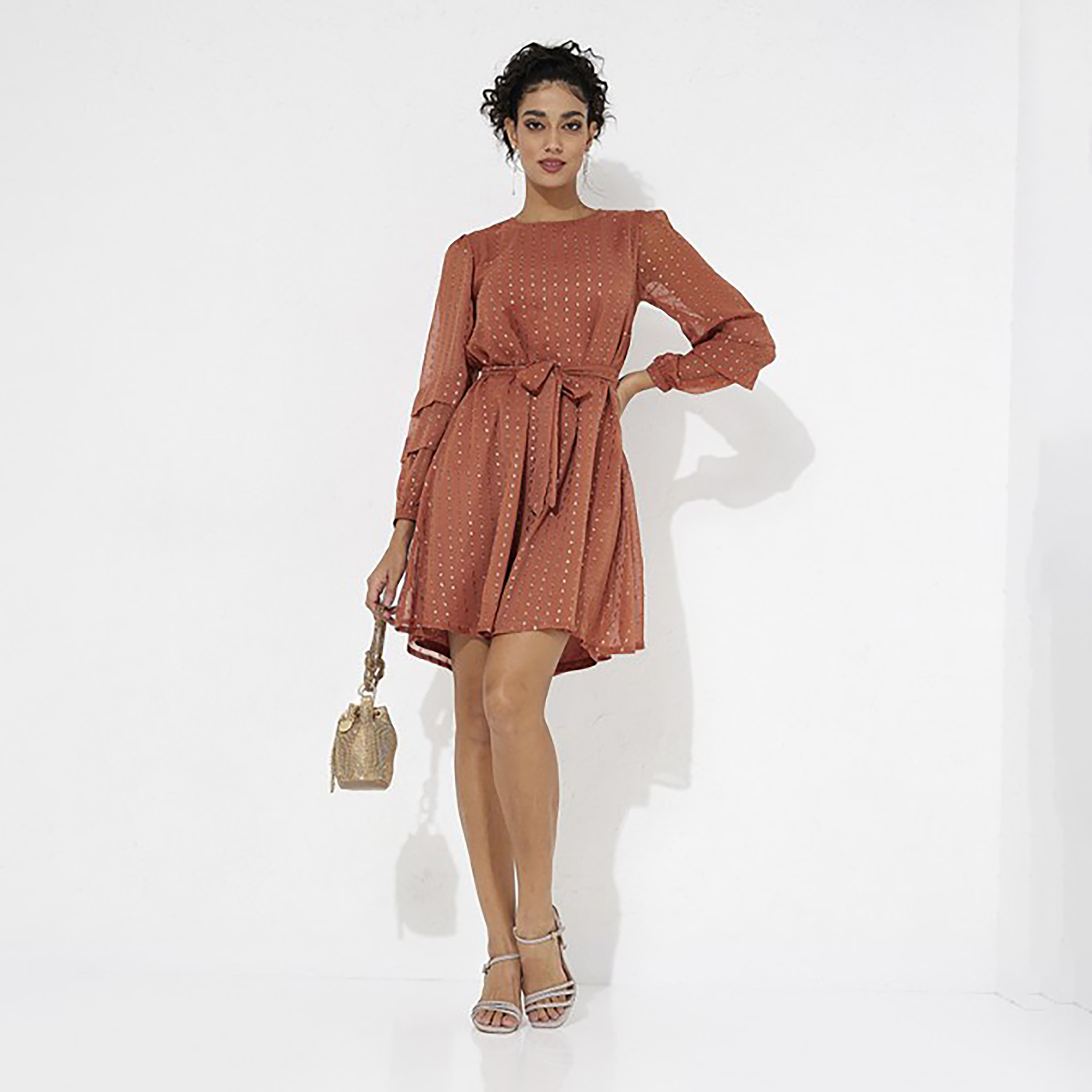 فستان نسائي قصير بتصميم ذاتي على شكل ايه لاين من إيروبوستيل-women-clothing-dresses-image-3