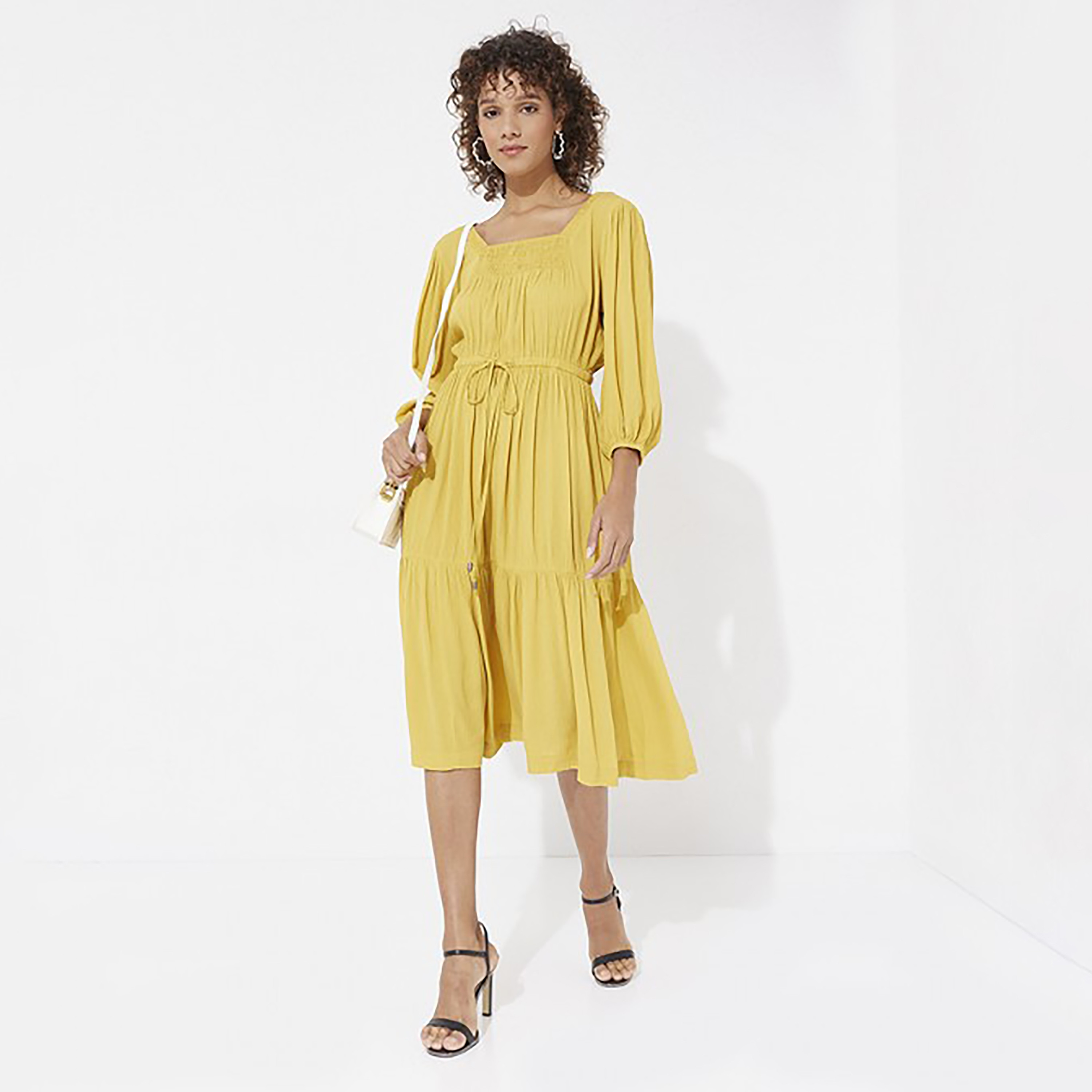 Aeropostale Textured Square Neck Tiered Midi Dress-women-clothing-dresses-image-6