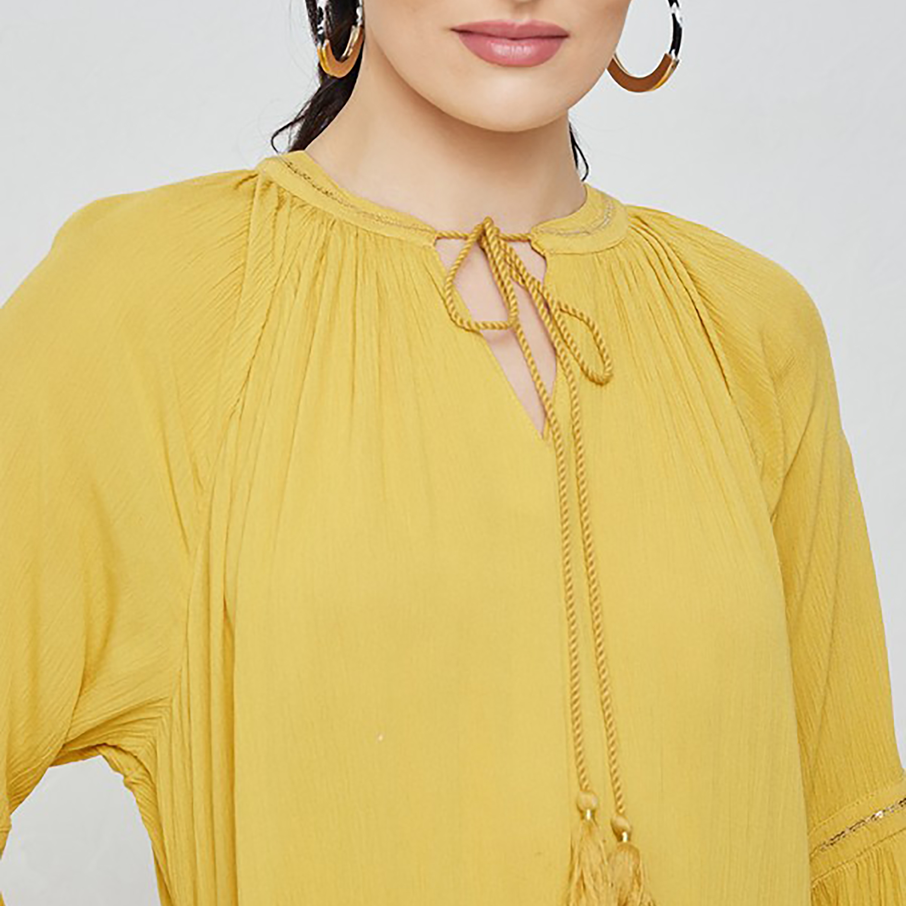 فستان ماكسي بطبقات ورقبة عنق مع مزين سيكوينس من إيروبوستال-women-clothing-dresses-image-7
