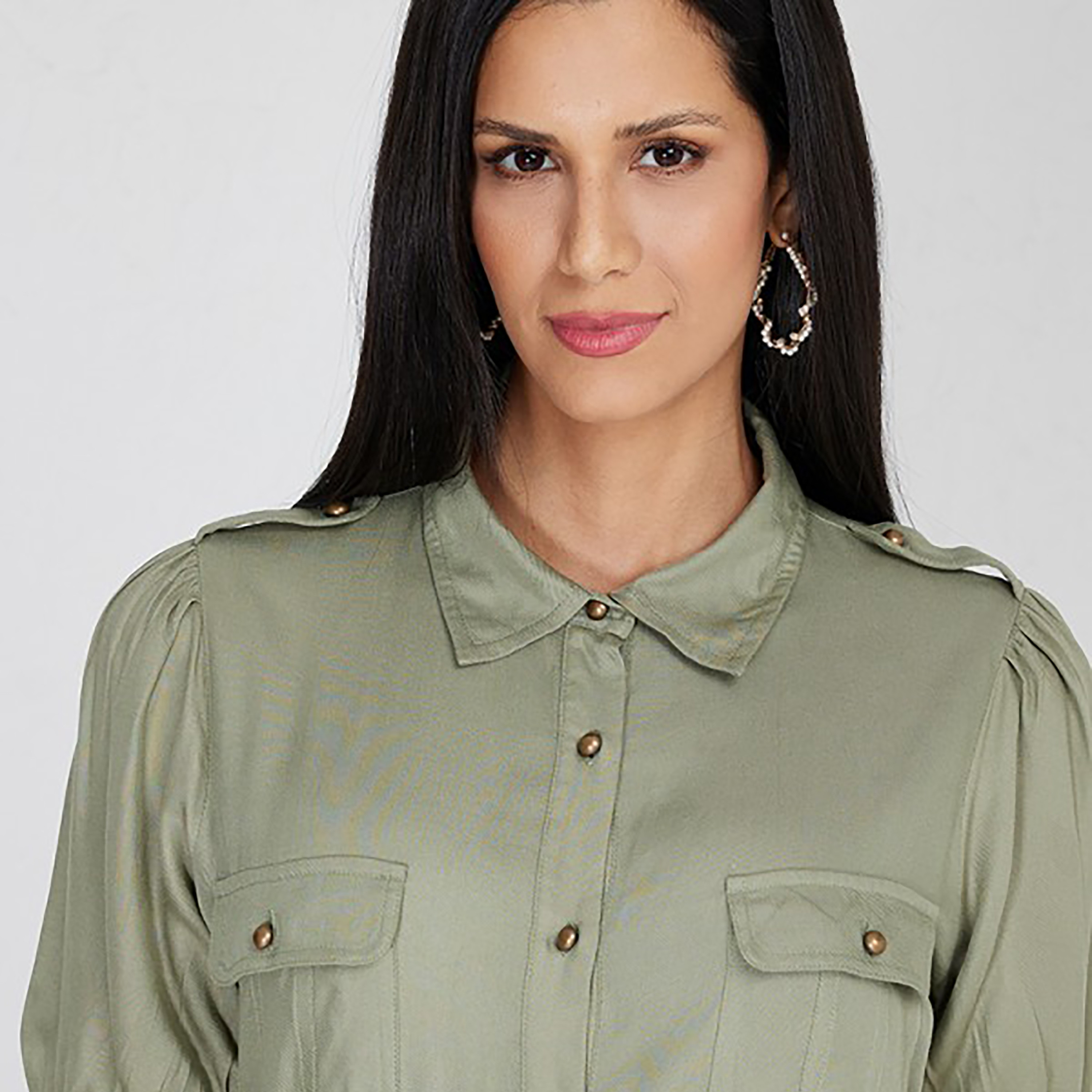 Aeropostale Plain Collared Belted Midi Shirt Dress-women-clothing-dresses-image-3