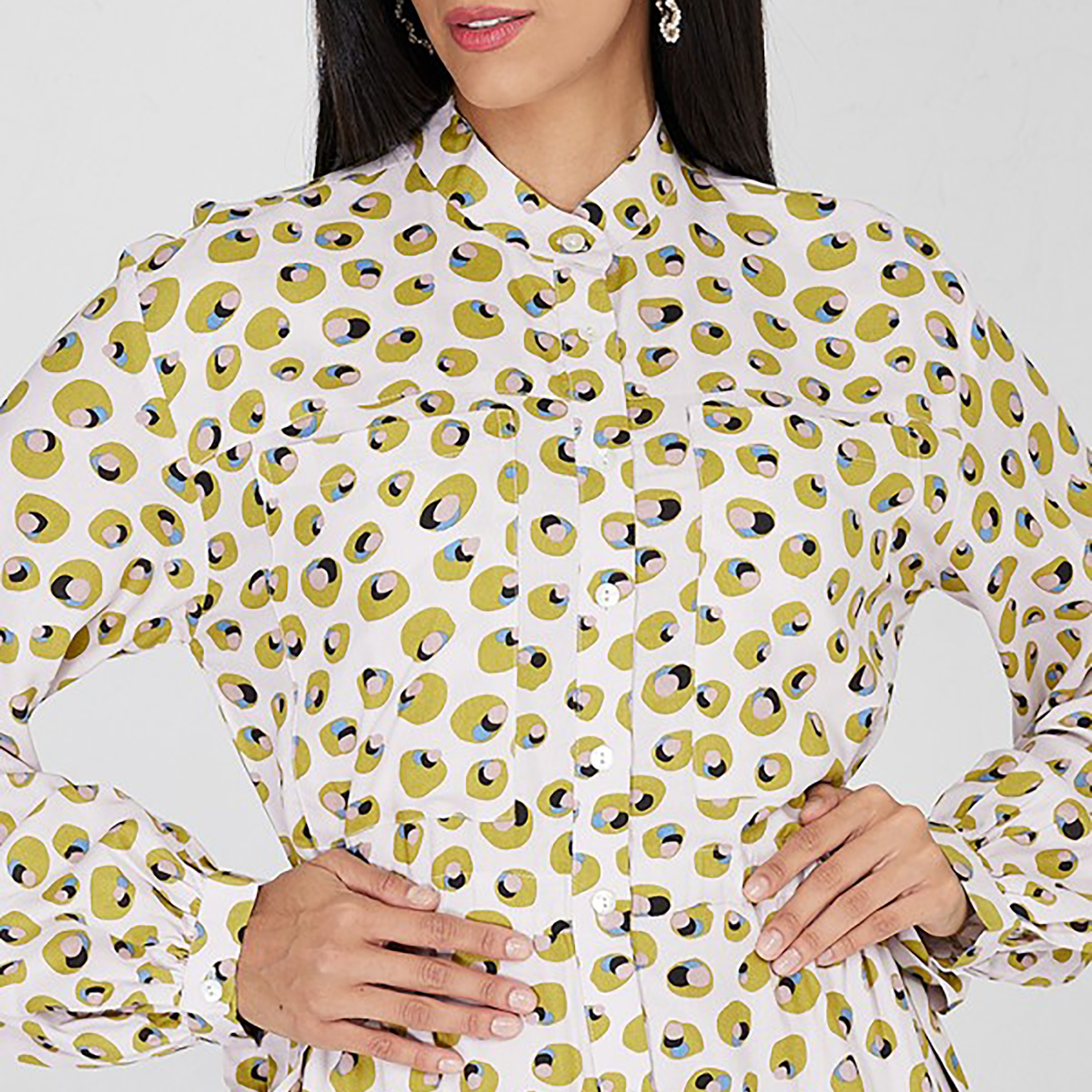 Aeropostale Printed Mandarin Collar Maxi Shirt Dress-women-clothing-dresses-image-3