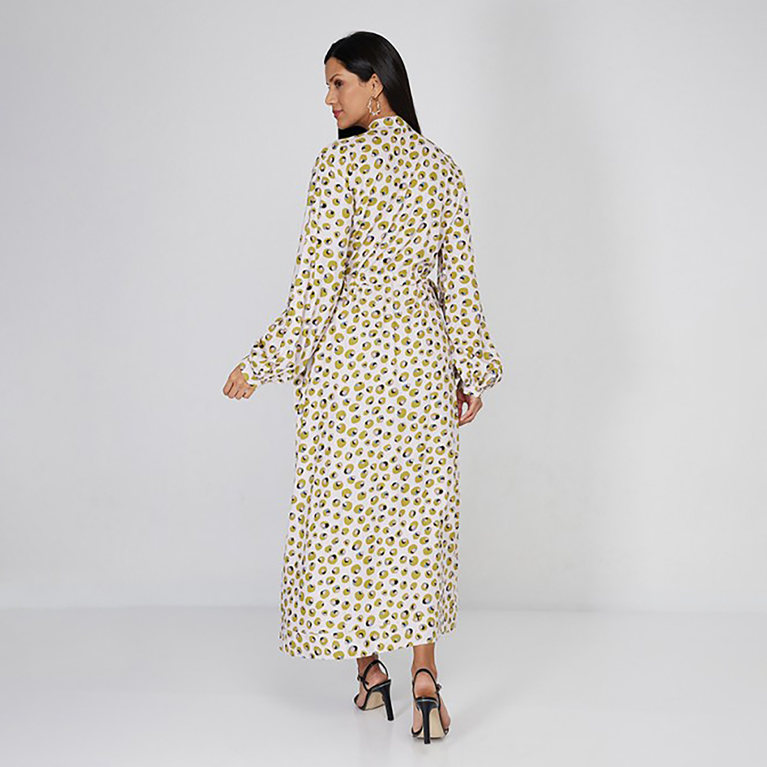 فستان قميص ماكسي بياقة ماندرين ومطبوع من إيروبوستال-women-clothing-dresses-image-4