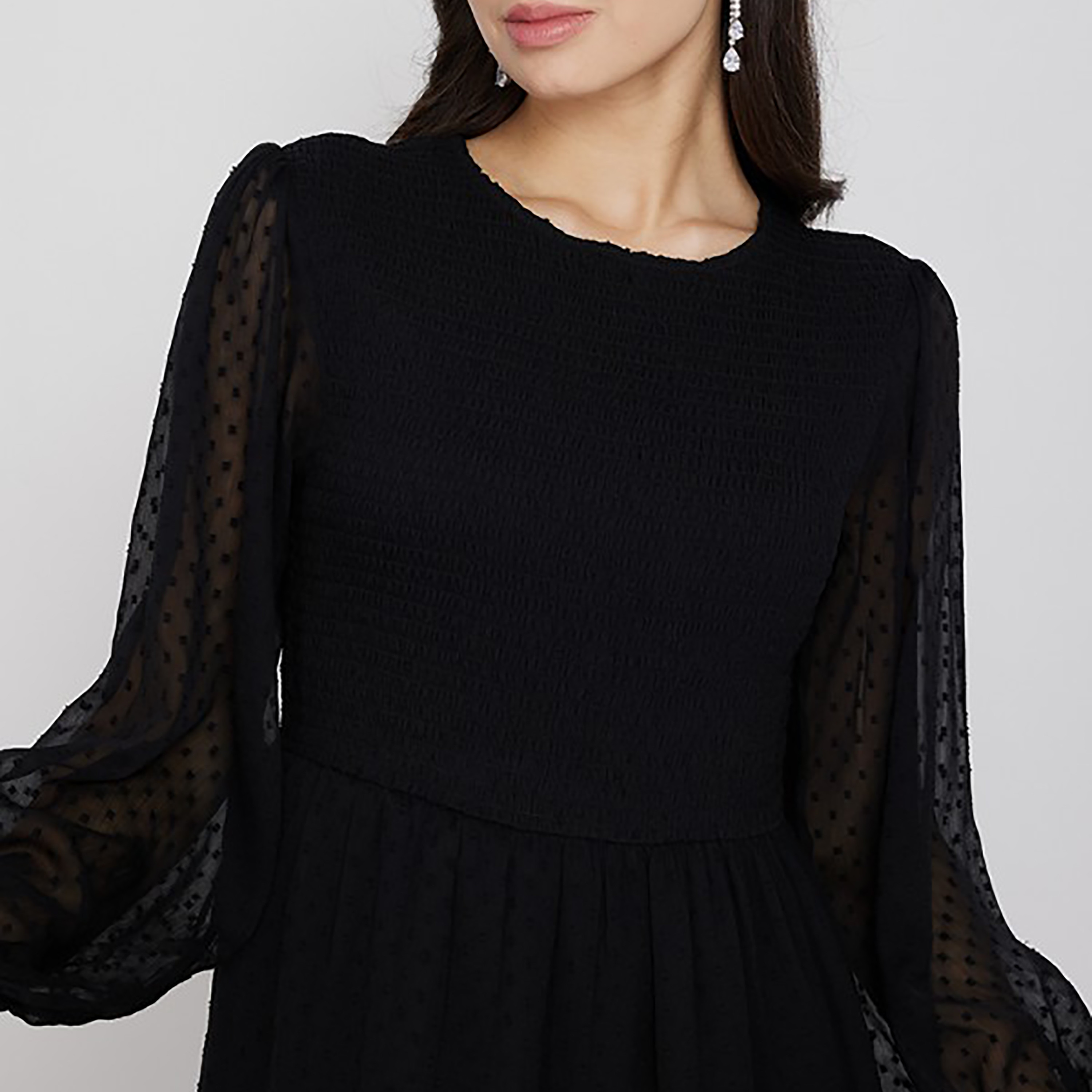 Aeropostale Smocked Round Neck Tiered Maxi Dress-women-clothing-dresses-image-7