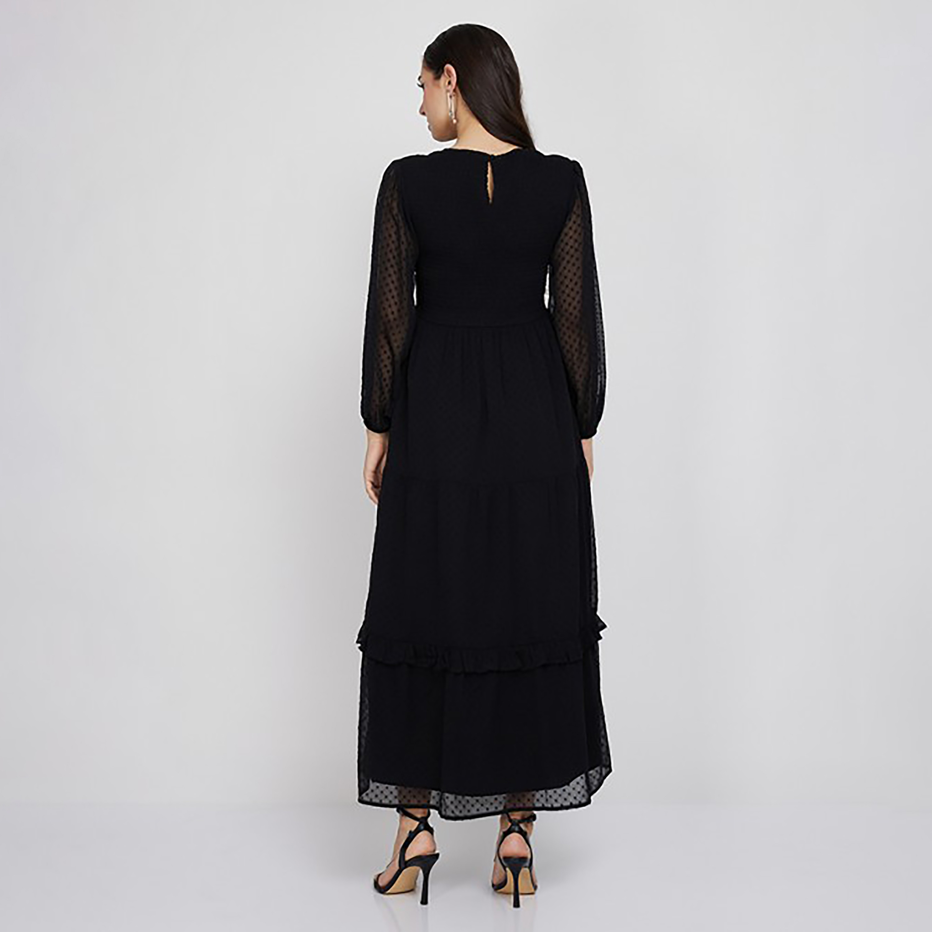 Aeropostale Smocked Round Neck Tiered Maxi Dress-women-clothing-dresses-image-8