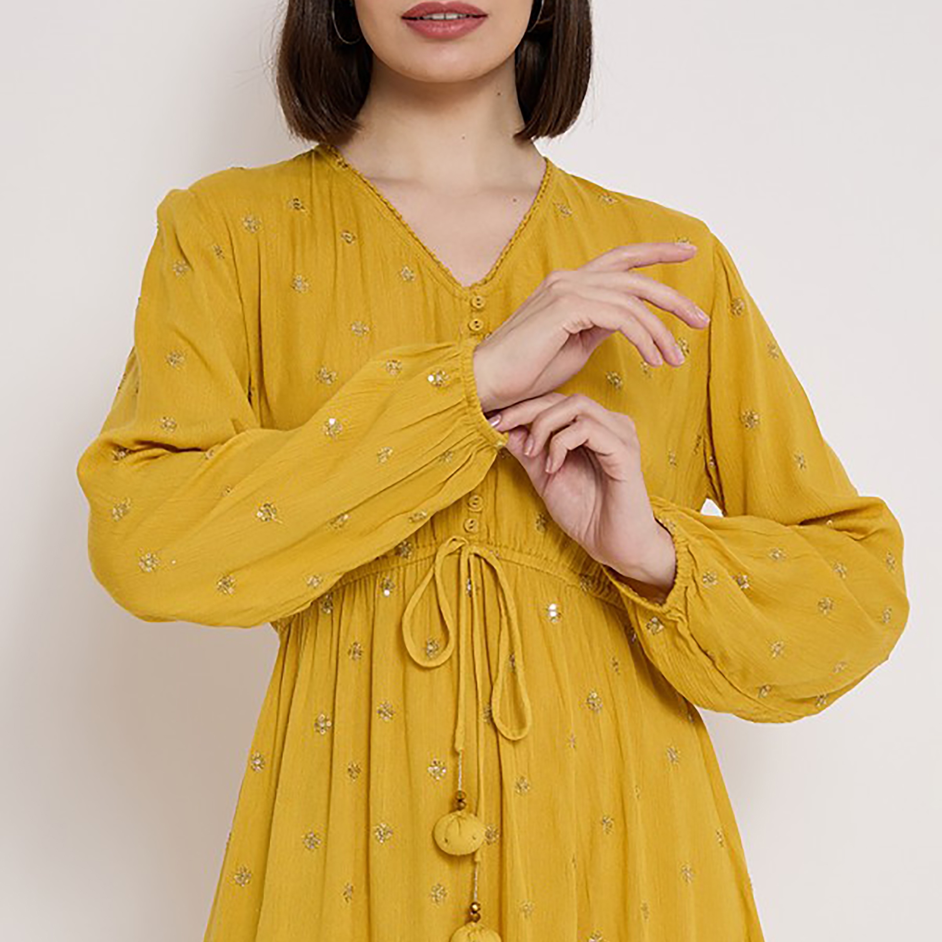 فستان ماكسي متعدد الطبقات مزين بالترتر من إيروبوستيل للنساء-women-clothing-dresses-image-6