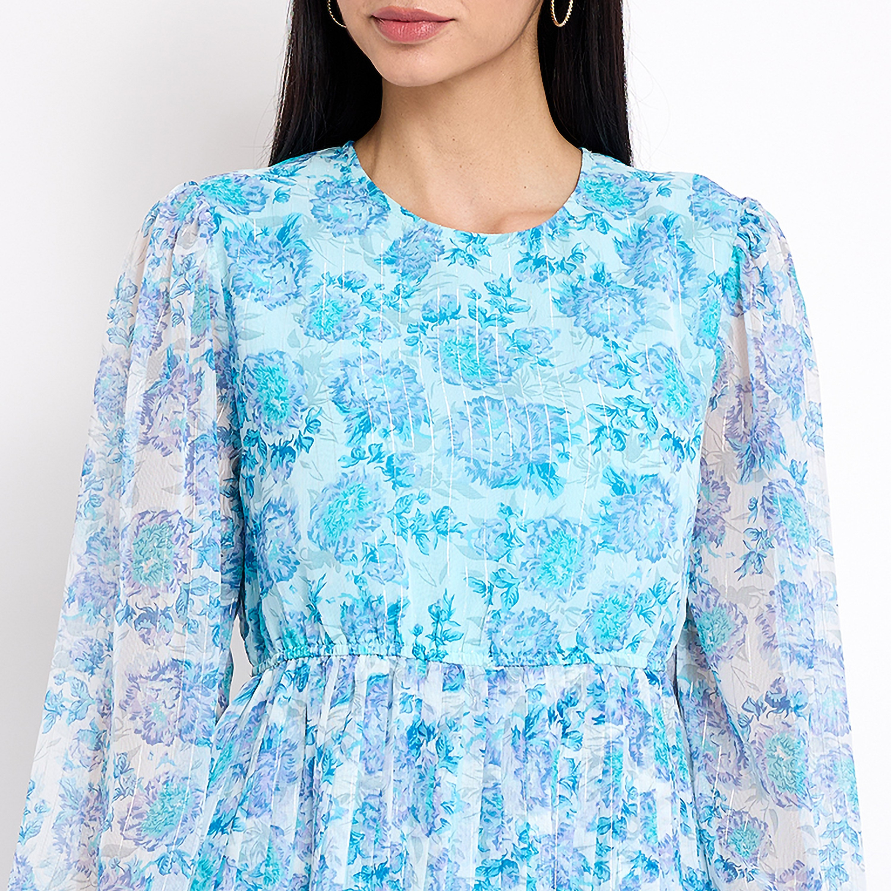 فستان ميدي بطيات ومطبوع من إيروبوستال-women-clothing-dresses-image-6