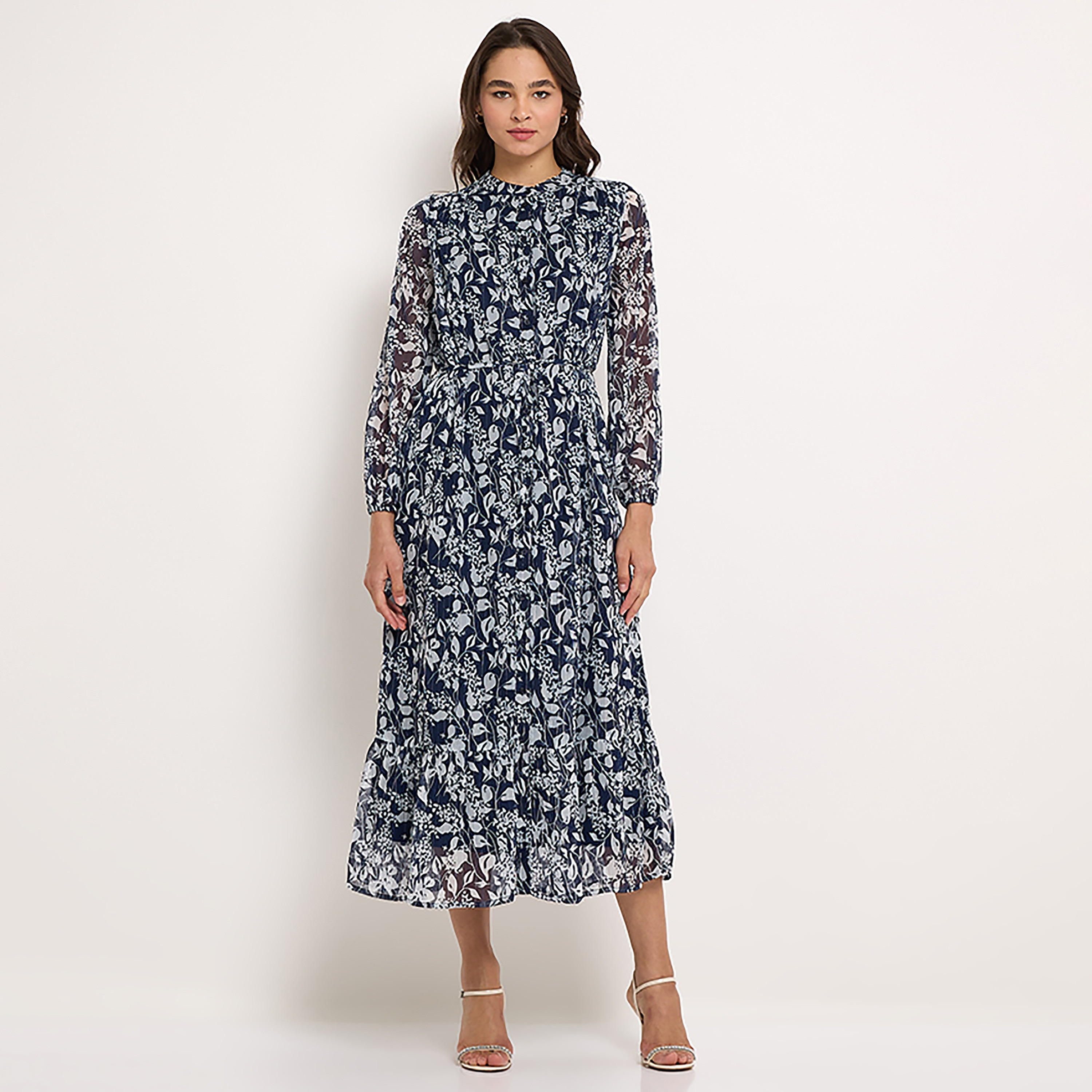 فستان ميدي ذو مطبوع من إيروبوستال-women-clothing-dresses-image-1