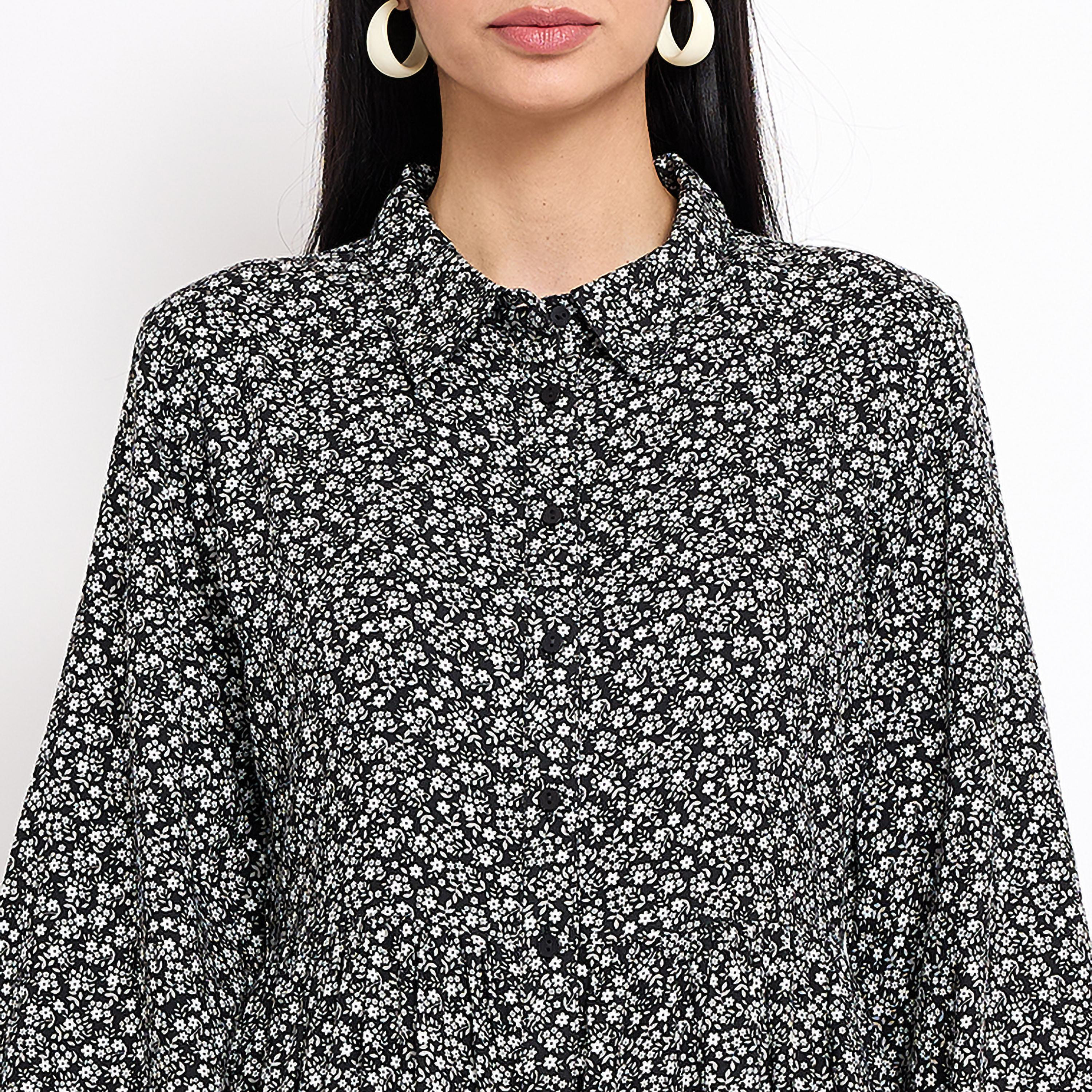 فستان ميدي ذو قميص ومطبوع من إيروبوستال-women-clothing-dresses-image-2