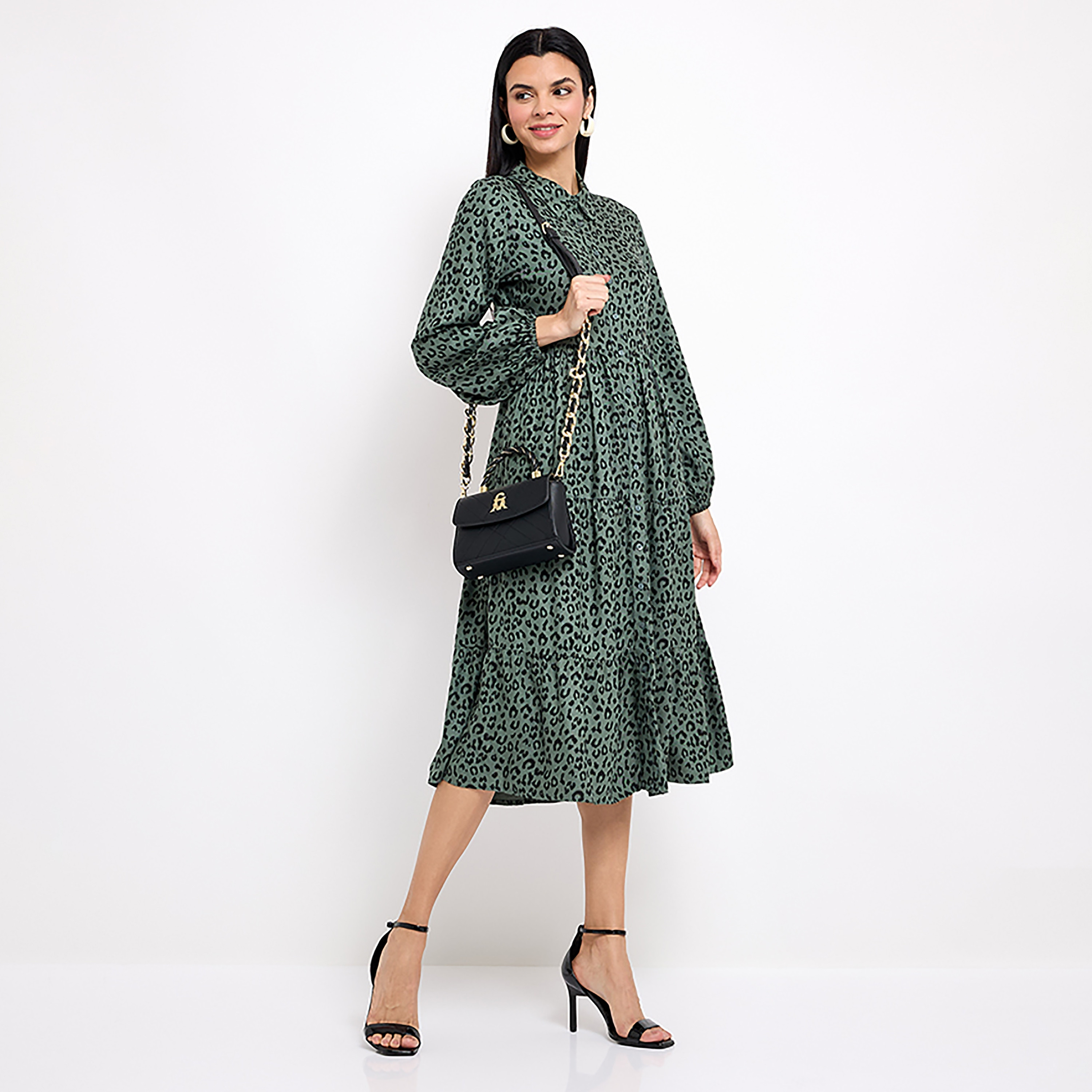 فستان ميدي ذو قميص ومطبوع من إيروبوستال-women-clothing-dresses-image-7