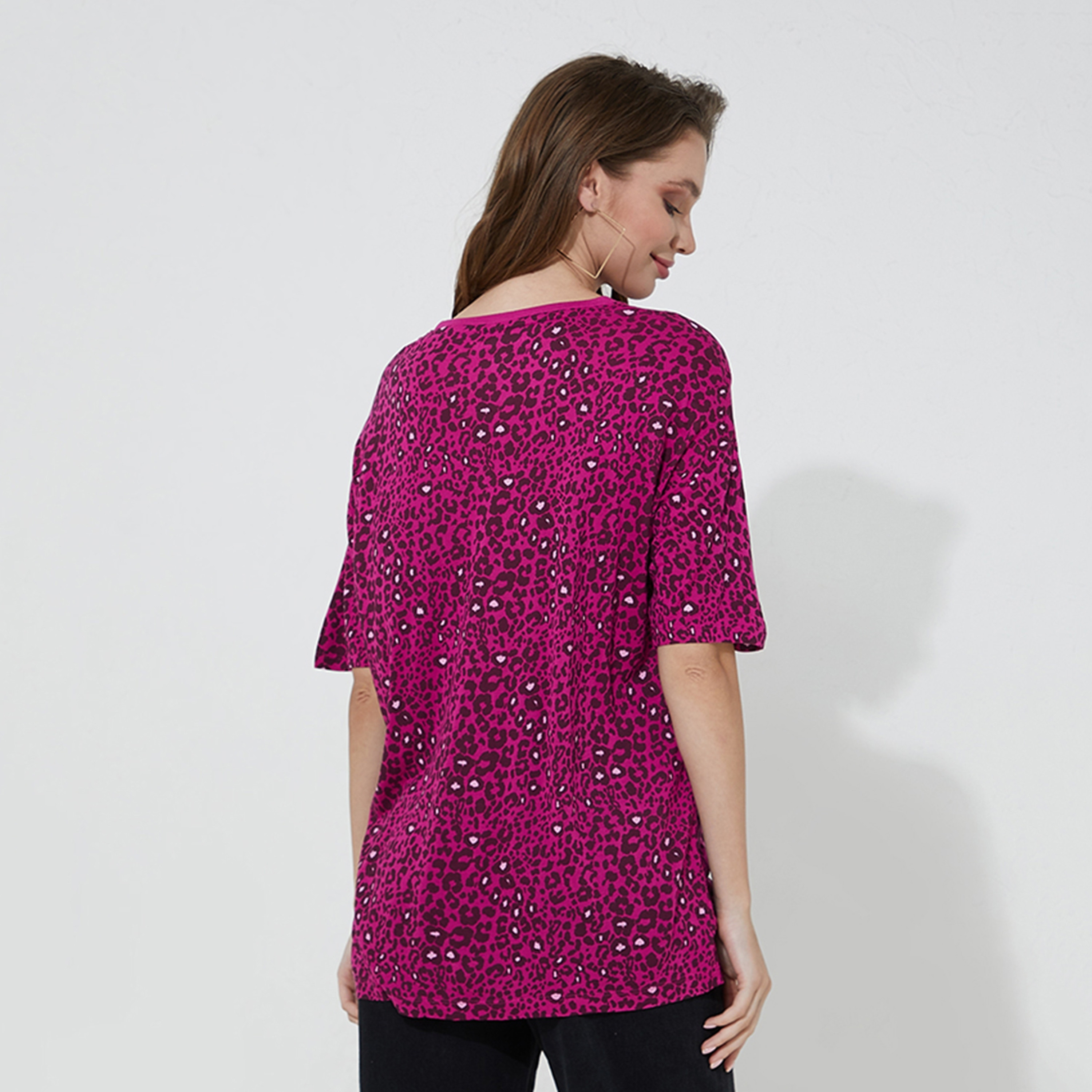 Aeropostale Animal Print Crew Neck Short Sleeves Women's T-Shirt-women-clothing-tshirts-image-4