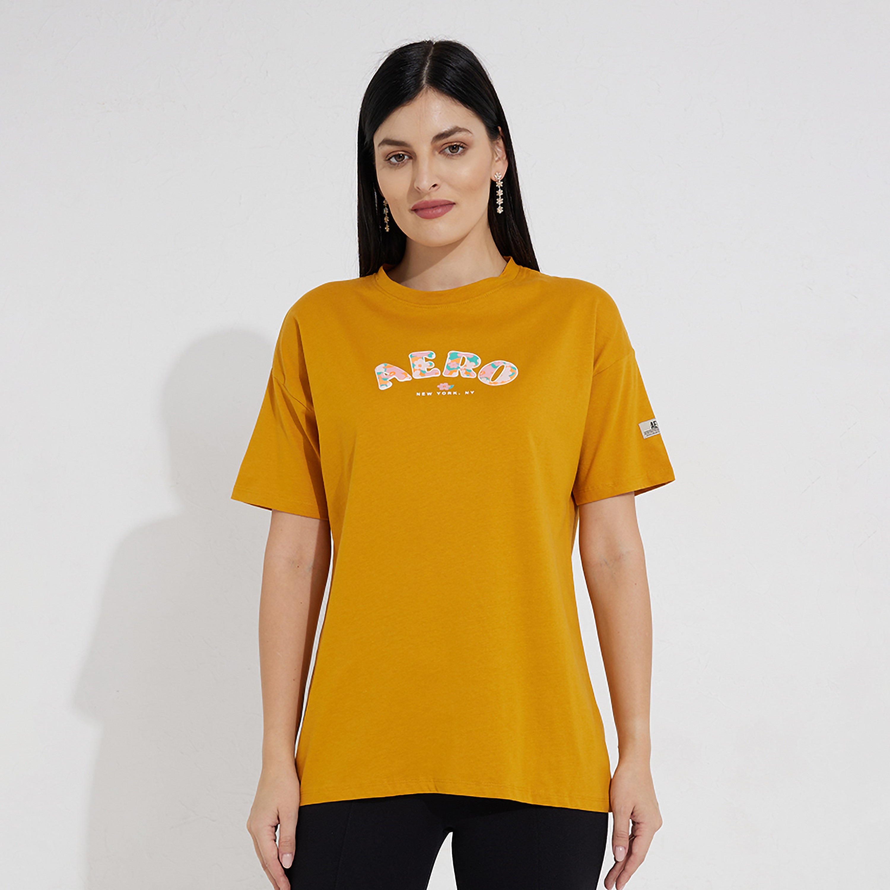 Aeropostale Logo Crew Neck Short Sleeves Women's T-Shirt-women-clothing-tshirts-image-1