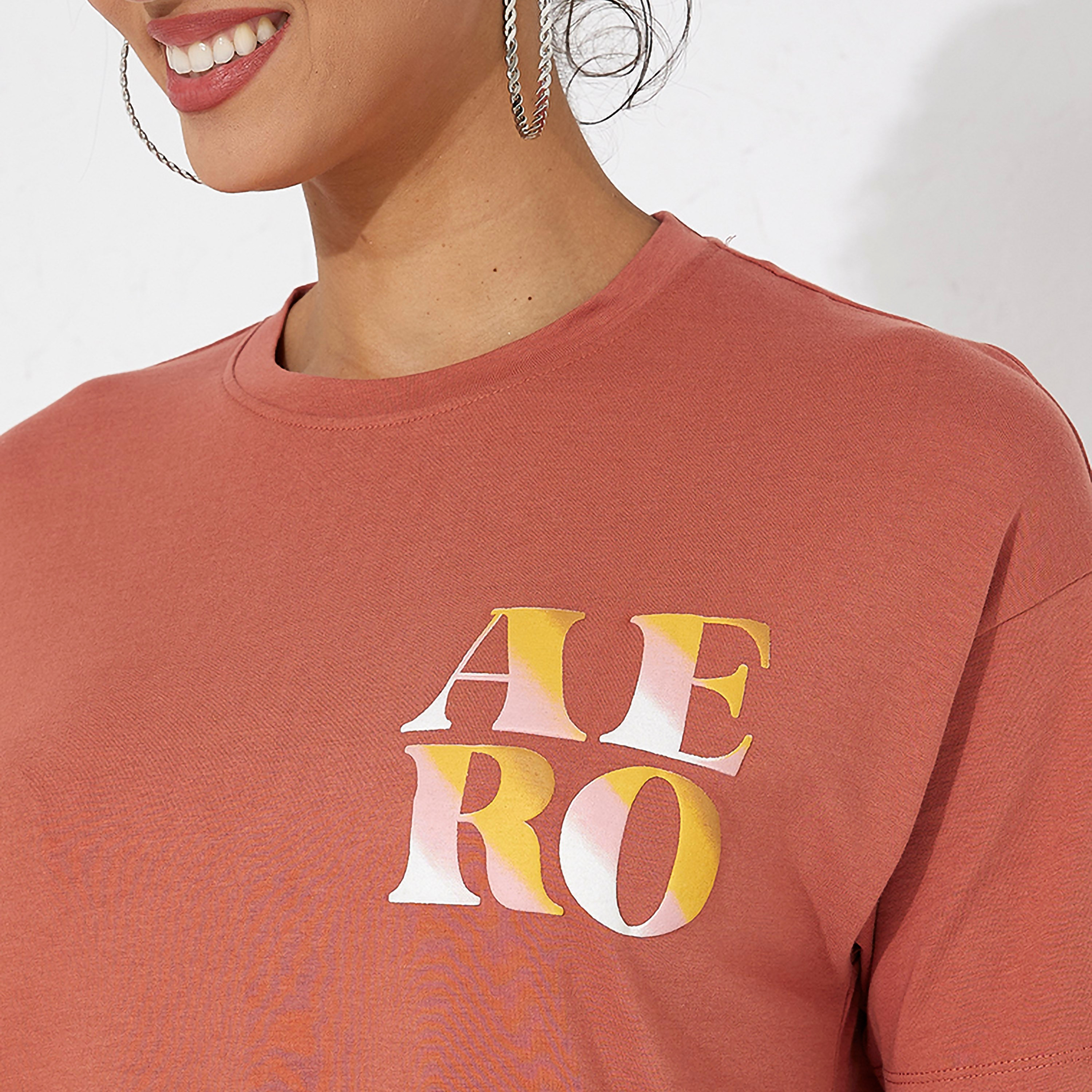 Aeropostale Graphic Crew Neck Short Sleeves Women's T-Shirt-women-clothing-tshirts-image-3