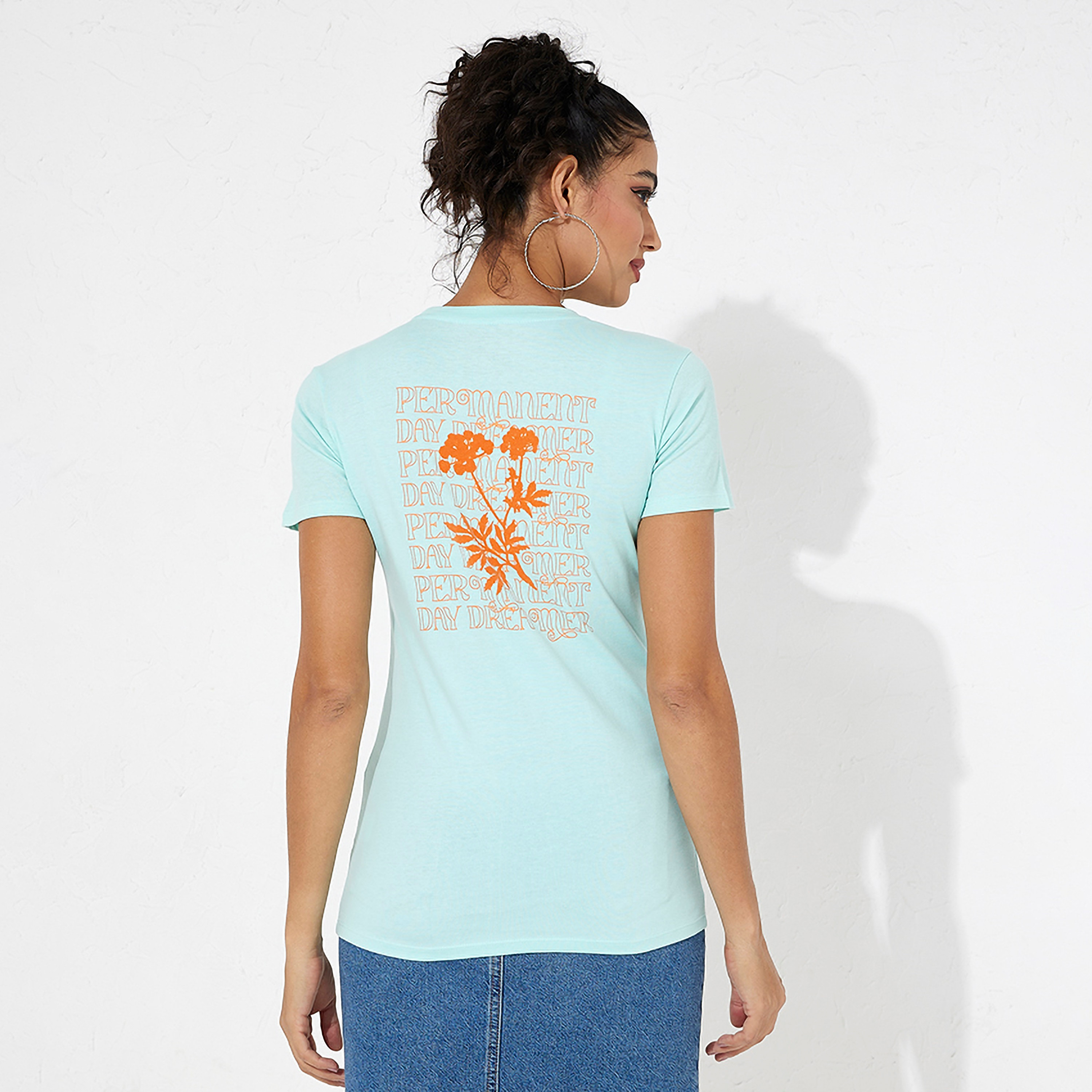 Aeropostale Text Print Crew Neck Short Sleeves Women's T-Shirt-women-clothing-tshirts-image-4