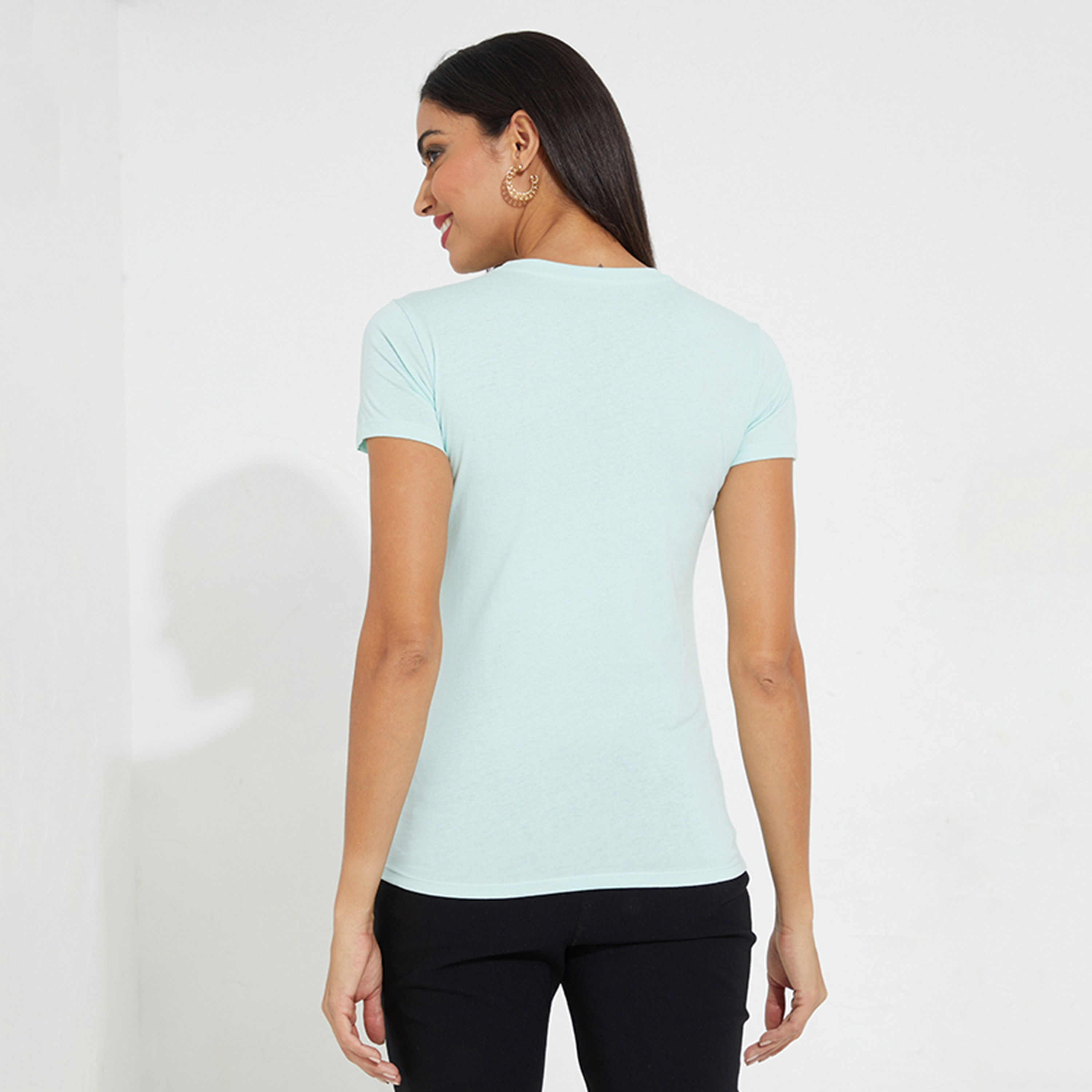 Aeropostale Logo Print Crew Neck Short Sleeves Women's T-Shirt-women-clothing-tshirts-image-4