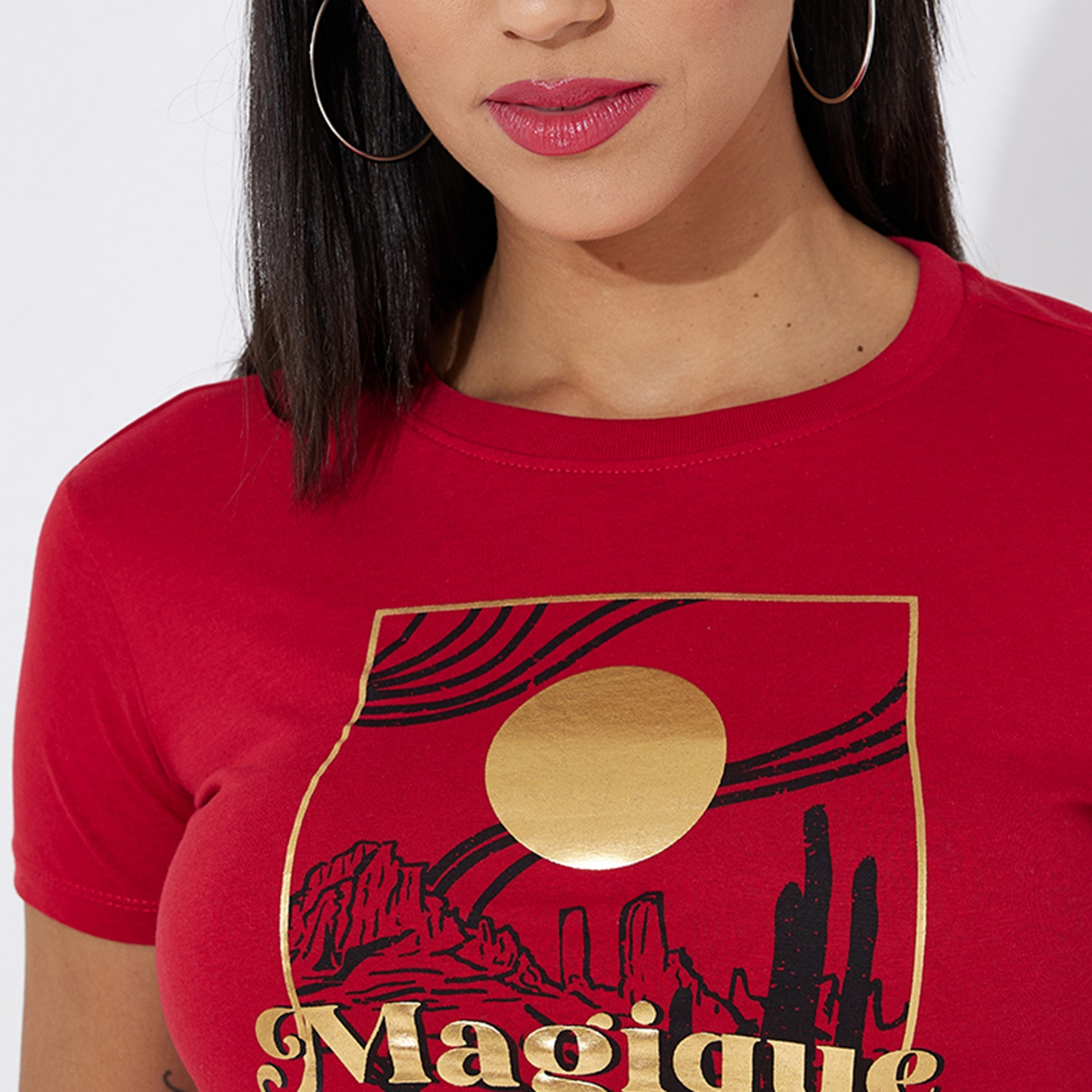 Aeropostale Graphic Print Crew Neck Short Sleeves Women's T-Shirt-women-clothing-tshirts-image-3