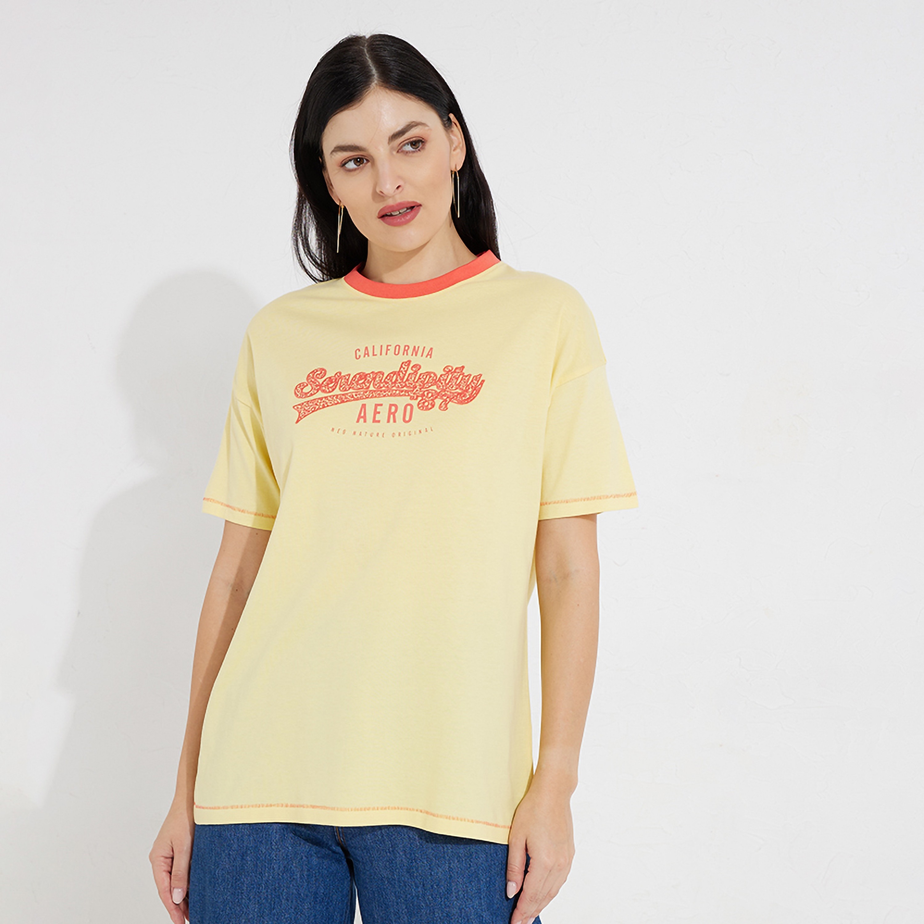 Aeropostale Logo Crew Neck Short Sleeves Women's T-Shirt-women-clothing-tshirts-image-5
