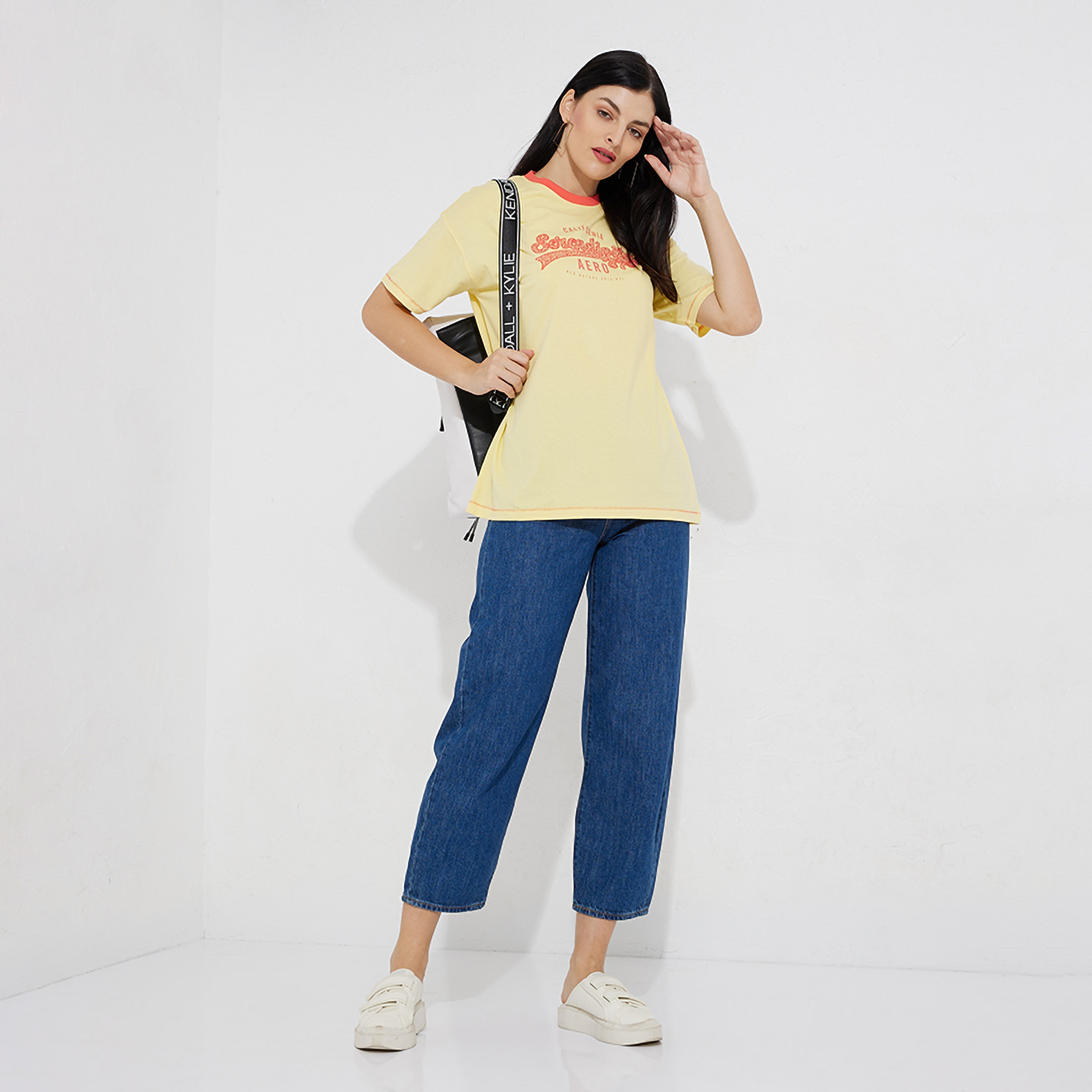 Aeropostale Logo Crew Neck Short Sleeves Women's T-Shirt-women-clothing-tshirts-image-6