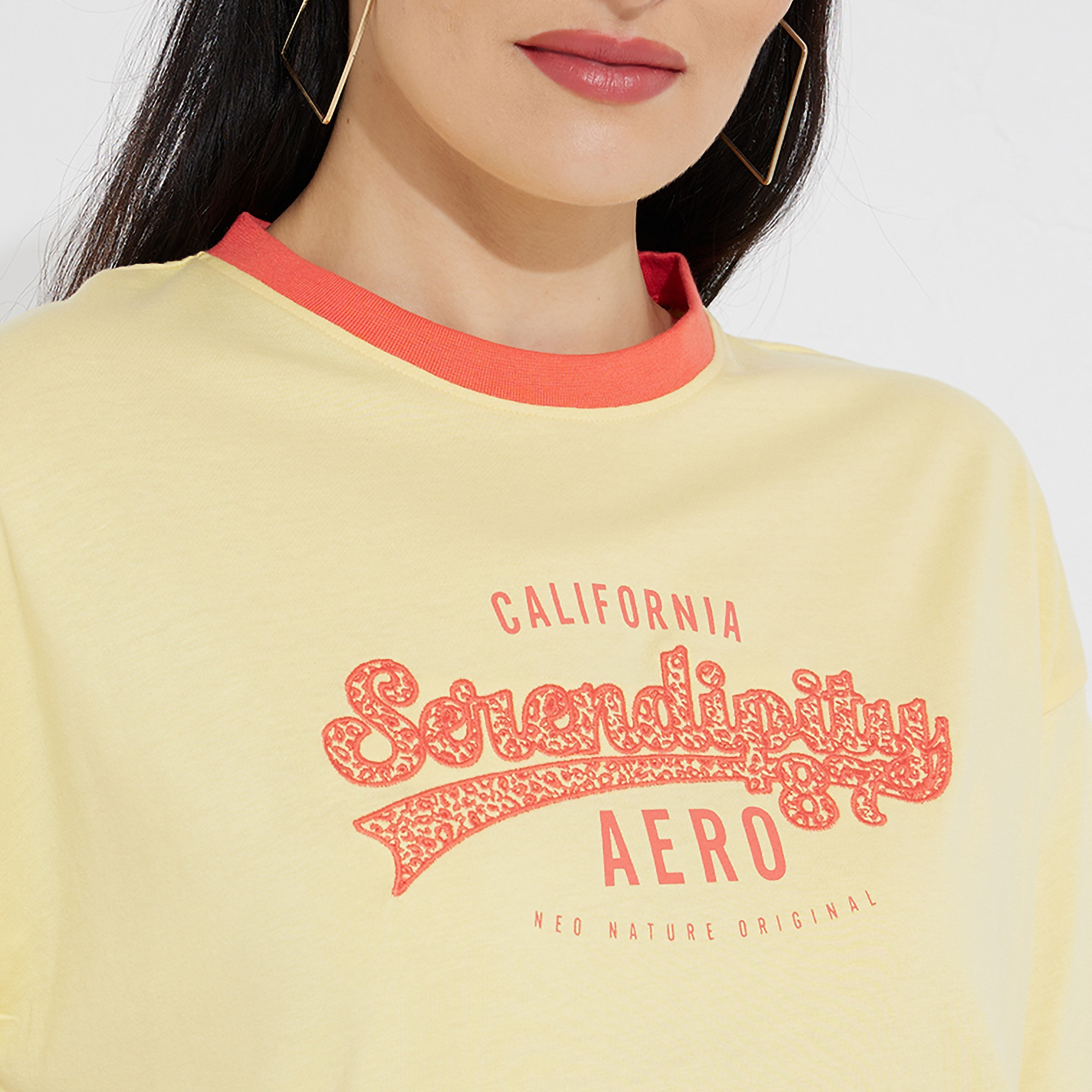 Aeropostale Logo Crew Neck Short Sleeves Women's T-Shirt-women-clothing-tshirts-image-3
