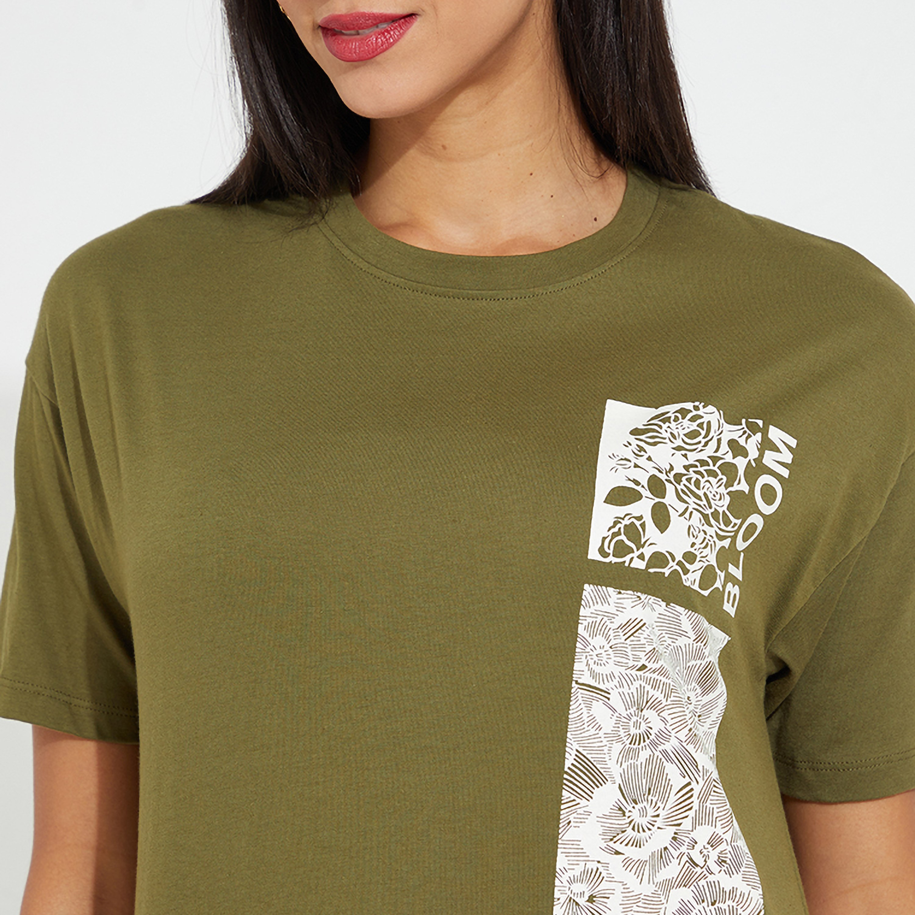 Aeropostale Printed Crew Neck Short Sleeves Women's T-Shirt-women-clothing-tshirts-image-3