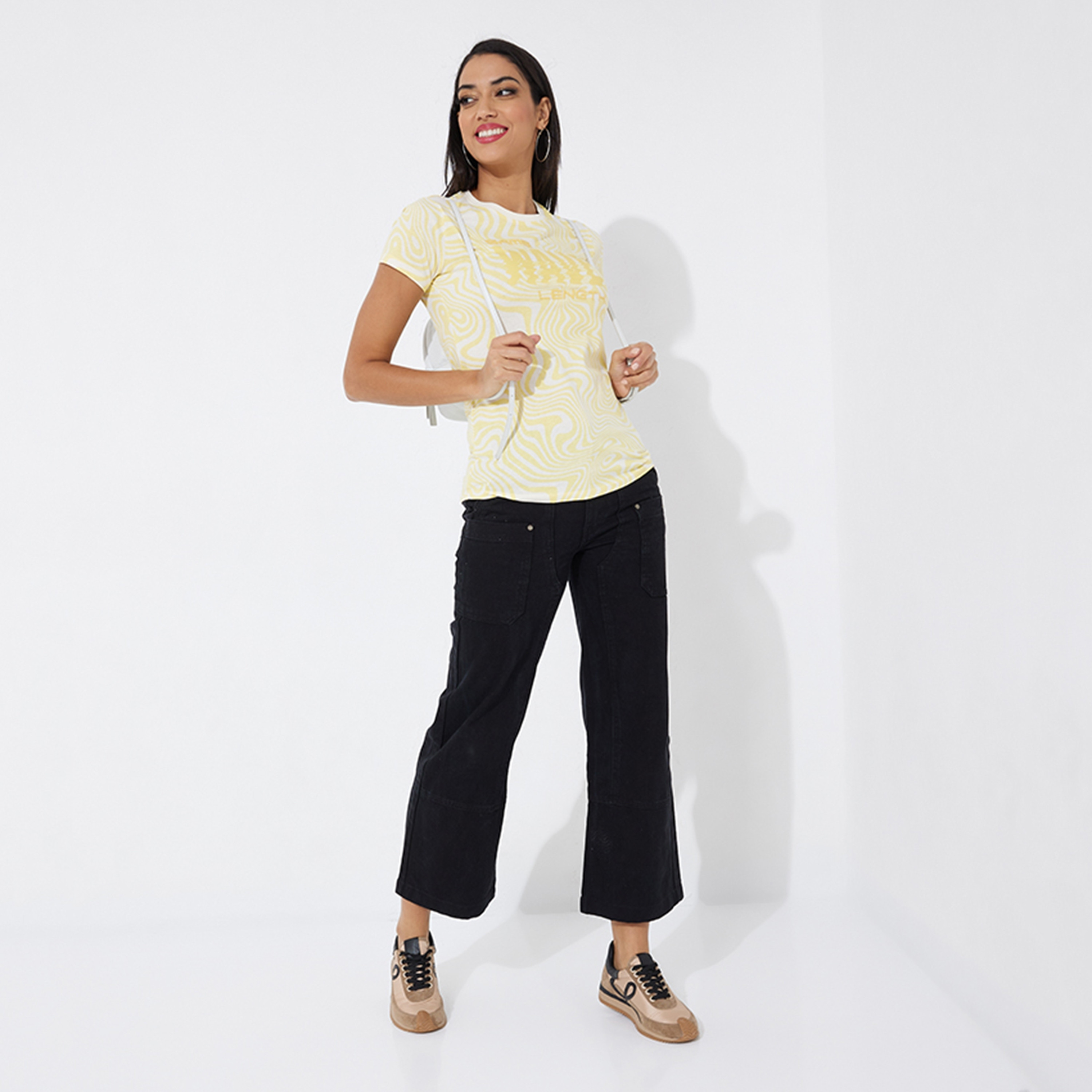 Aeropostale Abstract Print Crew Neck Short Sleeves Women's T-Shirt-women-clothing-tshirts-image-2