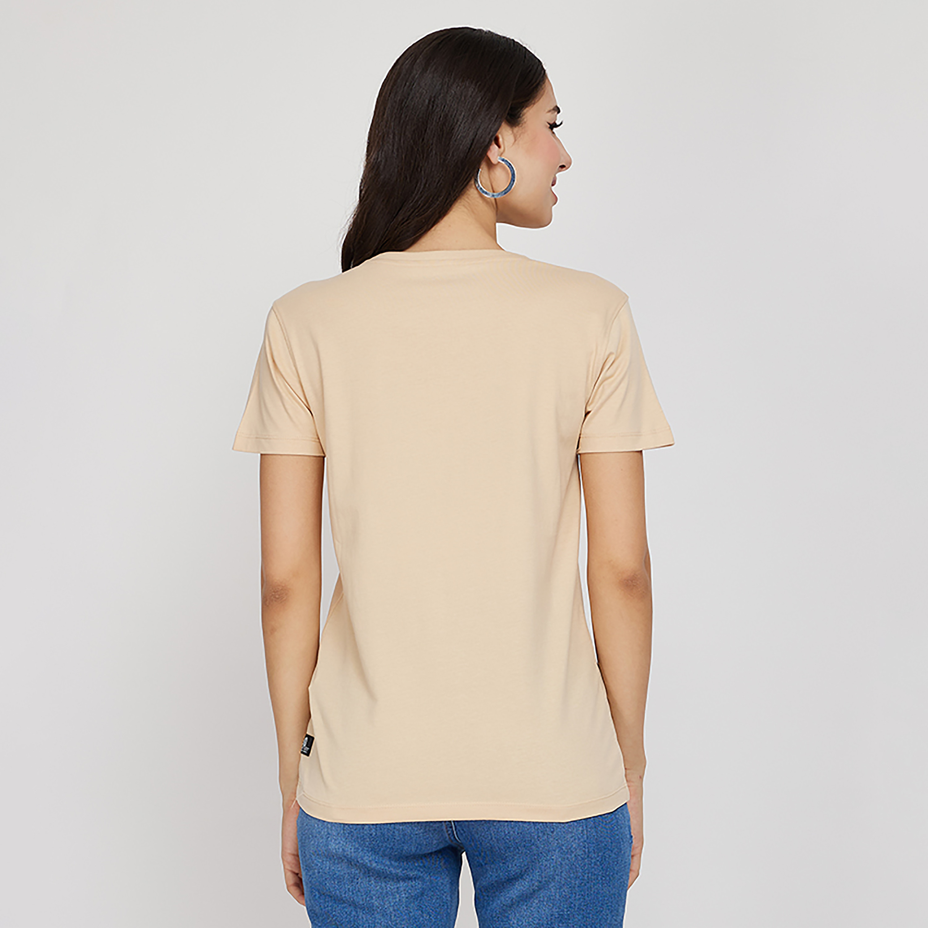 تي شيرت من ايروبوستال بأكمام قصيرة و ياقة مستديرة مع زھور-women-clothing-tshirts-image-4